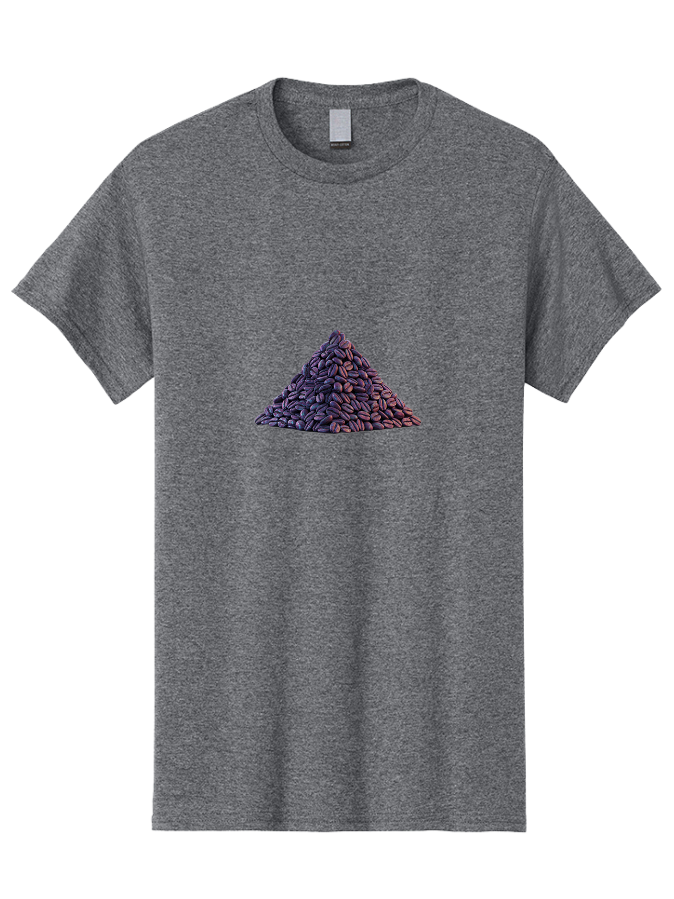 Pile-Of-Coffee-Beans Men'S Graphic Tee, 100% Cotton, Comfortable Casual Summer Wear, Machine Washable, Pile Of Coffee Beans, Coffee Beans Heap, Roasted Coffee, Coffee Roast, Dark Brown Coffee, Coffee Bean Texture, Coffee Art Bab140