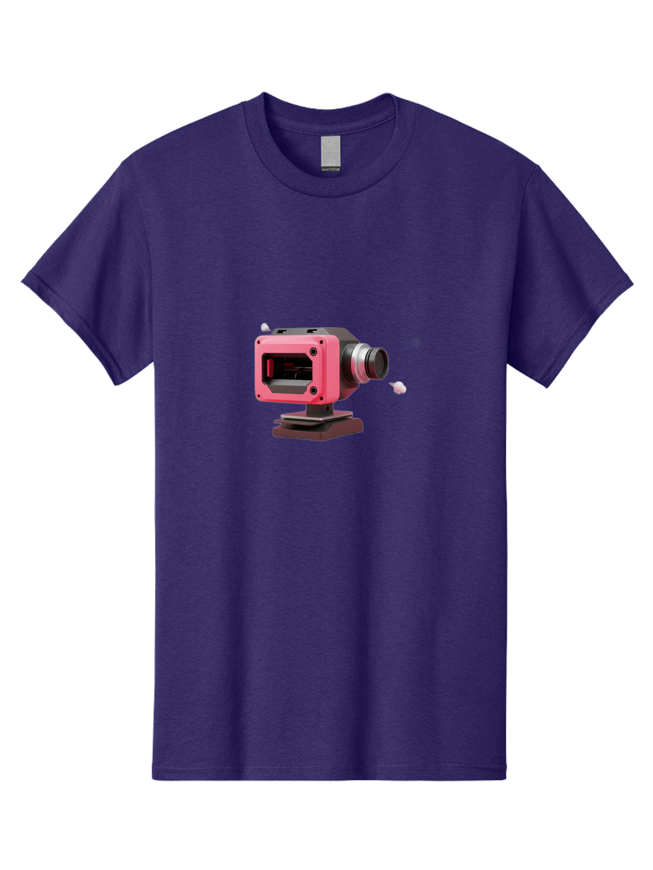 Pink-3D-Camera Men'S Graphic Tee, 100% Cotton, Comfortable Casual Summer Wear, Machine Washable, Pink Camera, Photography Equipment, Camera Lens, Modern Technology, Futuristic Design, Digital Photography, Studio Equipment, 3D Camera Bab141