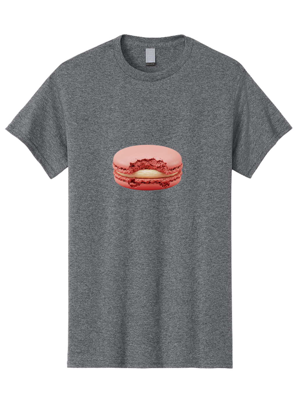 Pink-Macaron-4 Men'S Graphic Tee, 100% Cotton, Comfortable Casual Summer Wear, Machine Washable, Pink Macaron, French Dessert, Buttercream Filling, Sweet Treat, Delicate Meringue, Macarons, Dessert Lover, Chewy Texture, Sweet Indulgence Bab176