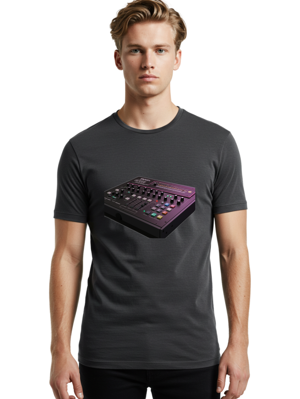 Pioneer-Dj-Ddj-400 Men'S Graphic Tee, 100% Cotton, Comfortable Casual Summer Wear, Machine Washable, Synthesizer, Audio Equipment, Music Production, Sound Design, Electronic Music, Knob Controls, Button Controls, Music Software, Bab195