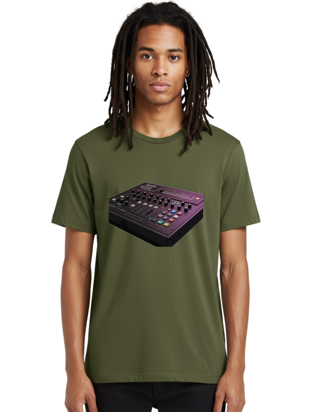 Pioneer-Dj-Ddj-400 Men'S Graphic Tee, 100% Cotton, Comfortable Casual Summer Wear, Machine Washable, Synthesizer, Audio Equipment, Music Production, Sound Design, Electronic Music, Knob Controls, Button Controls, Music Software, Bab195