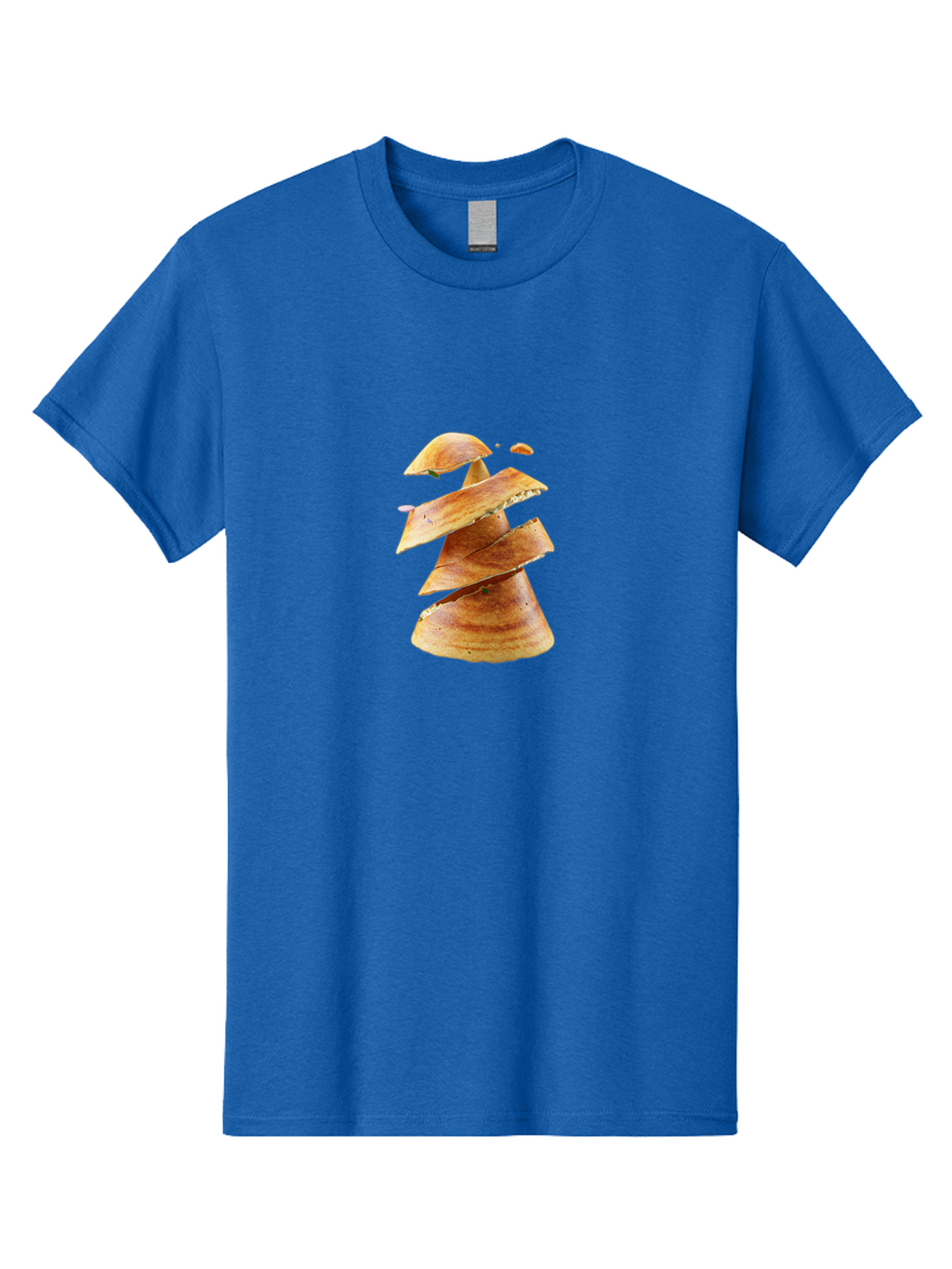 Potato-Chips-Tree Men'S Graphic Tee, 100% Cotton, Comfortable Casual Summer Wear, Machine Washable, Potato Chips Forming A Christmas Tree, Crispy Snack, Savory Delight, Crunchy Texture, Stack Of Chips, Festive Snack, Food Art, Bab216