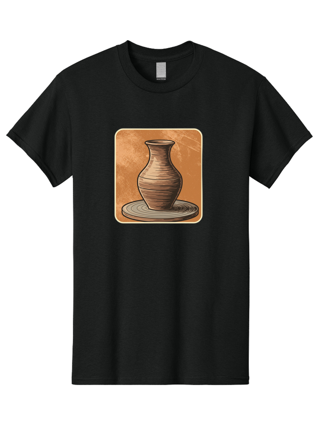 Pottery-Vase Men'S Graphic Tee, 100% Cotton, Comfortable Casual Summer Wear, Machine Washable, Pottery Wheel, Clay Vase, Handmade Ceramics, Artisanal Craftsmanship, Traditional Pottery, Earthenware, Terracotta, Pottery Making, Clay Modeling, Bab246
