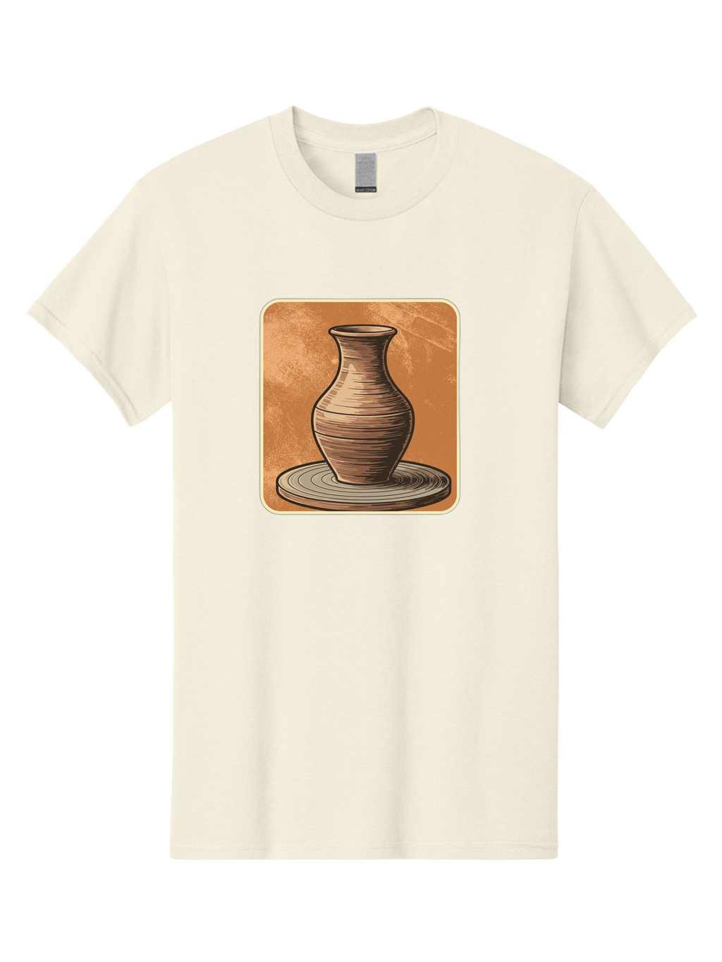 Pottery-Vase Men'S Graphic Tee, 100% Cotton, Comfortable Casual Summer Wear, Machine Washable, Pottery Wheel, Clay Vase, Handmade Ceramics, Artisanal Craftsmanship, Traditional Pottery, Earthenware, Terracotta, Pottery Making, Clay Modeling, Bab246