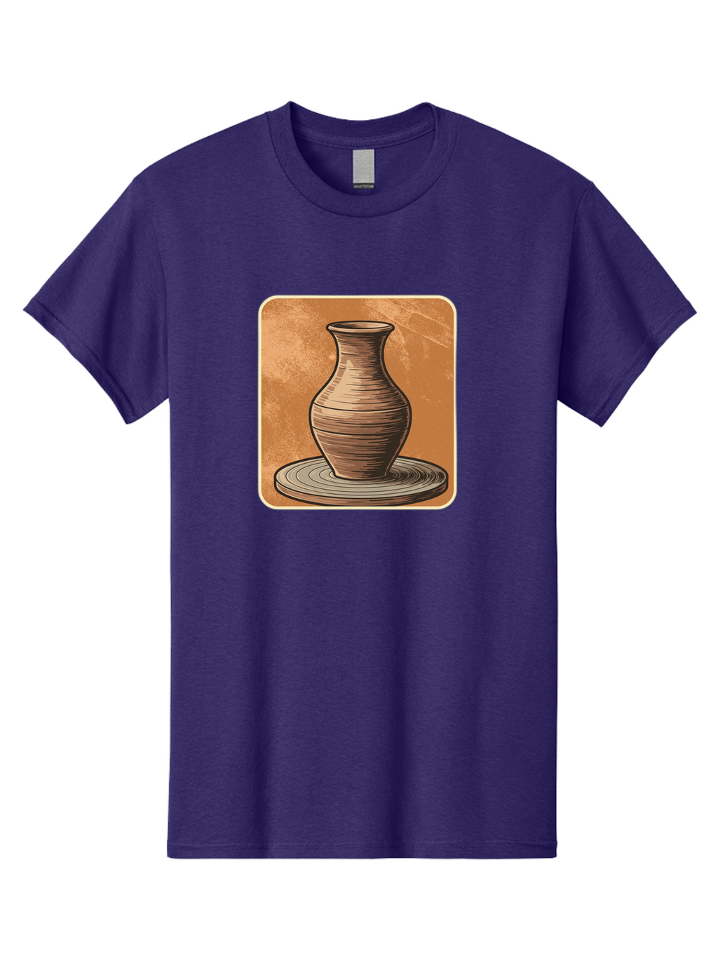 Pottery-Vase Men'S Graphic Tee, 100% Cotton, Comfortable Casual Summer Wear, Machine Washable, Pottery Wheel, Clay Vase, Handmade Ceramics, Artisanal Craftsmanship, Traditional Pottery, Earthenware, Terracotta, Pottery Making, Clay Modeling, Bab246