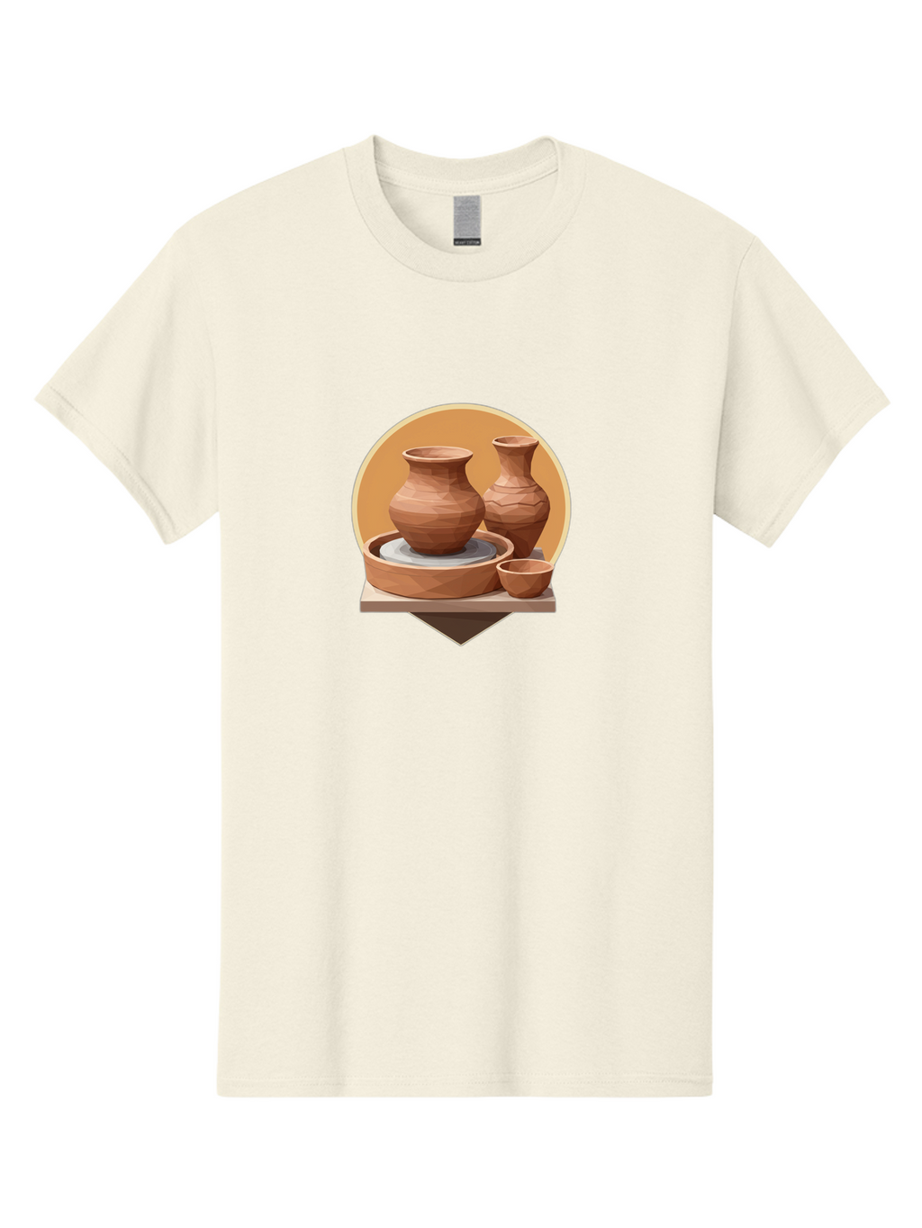 Pottery Men'S Graphic Tee, 100% Cotton, Comfortable Casual Summer Wear, Machine Washable, Pottery Wheel, Clay Pots, Ceramics, Handmade, Terracotta, Craftsmanship, Artisanal, Vase, Bowl, Creative Process, Clay Modeling Bab256