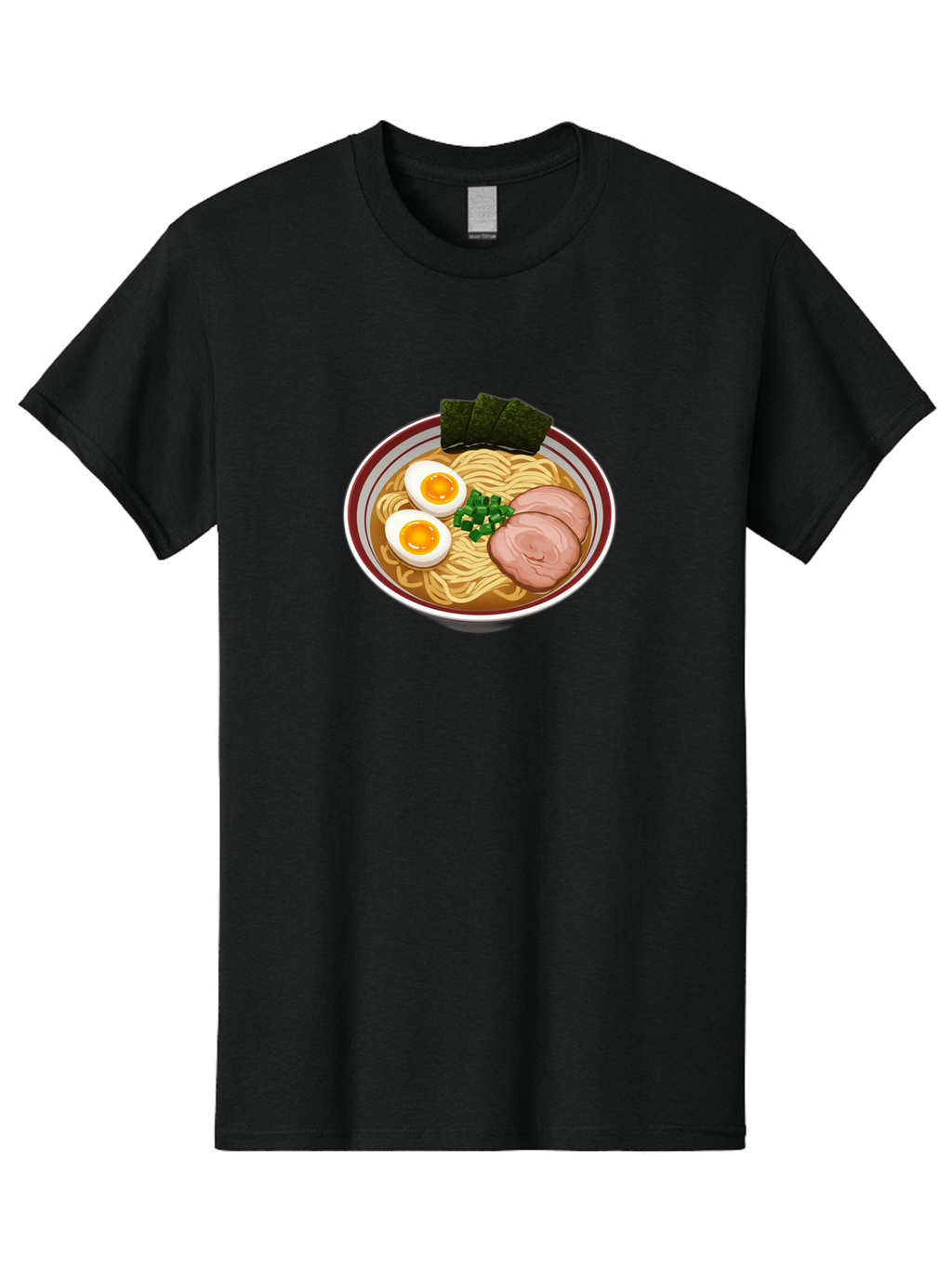Ramen-13 Men'S Graphic Tee, 100% Cotton, Comfortable Casual Summer Wear, Machine Washable, Bowl Of Ramen, Steaming Hot Noodles, Sliced Pork, Soft-Boiled Egg, Seaweed, Green Onions, Savory Broth, Japanese Cuisine, Comforting Dish, Noodle Soup Bab279