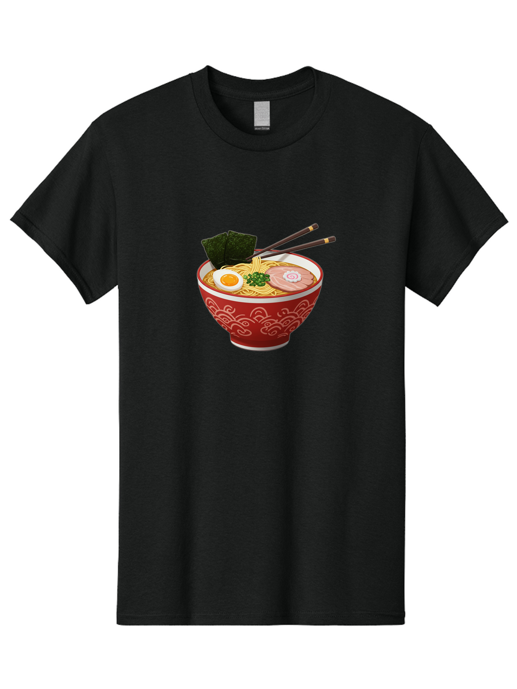 Ramen-14 Men'S Graphic Tee, 100% Cotton, Comfortable Casual Summer Wear, Machine Washable, Ramen Noodles, Japanese Cuisine, Noodle Soup, Boiled Egg, Sliced Pork, Seaweed, Green Onions, Chopsticks, Savory Broth, Asian Food Bab280