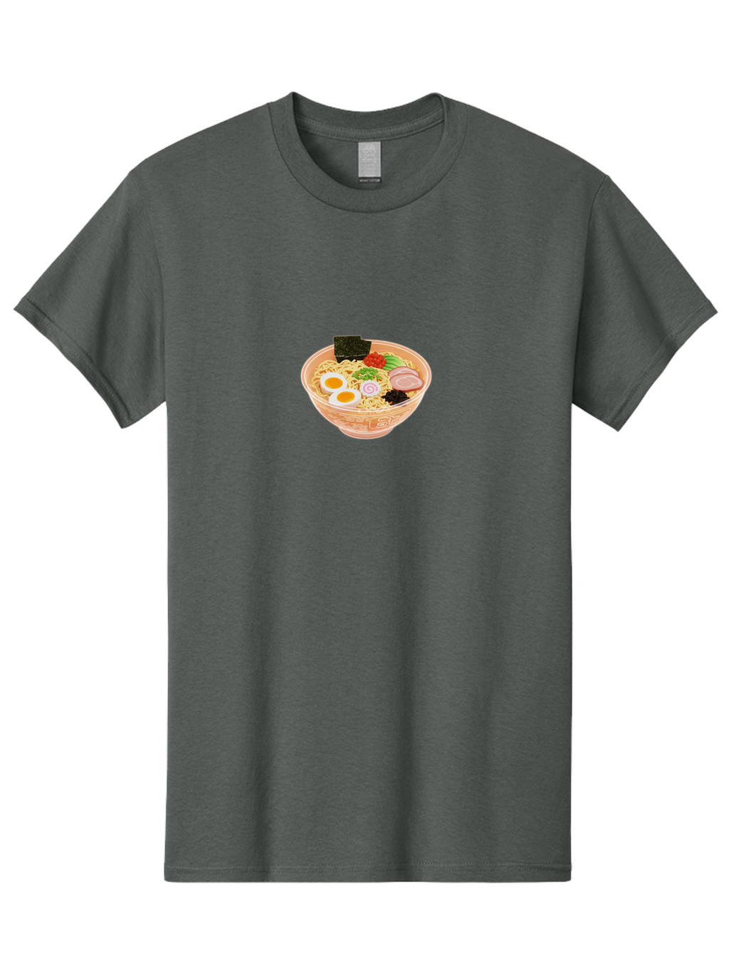 Ramen-2 Men'S Graphic Tee, 100% Cotton, Comfortable Casual Summer Wear, Machine Washable, Steaming Bowl Of Ramen, Noodles, Boiled Egg, Sliced Pork, Green Onions, Seaweed, Red Pepper, Savory Dish, Asian Cuisine, Comfort Food, Delicious Meal, Bab282