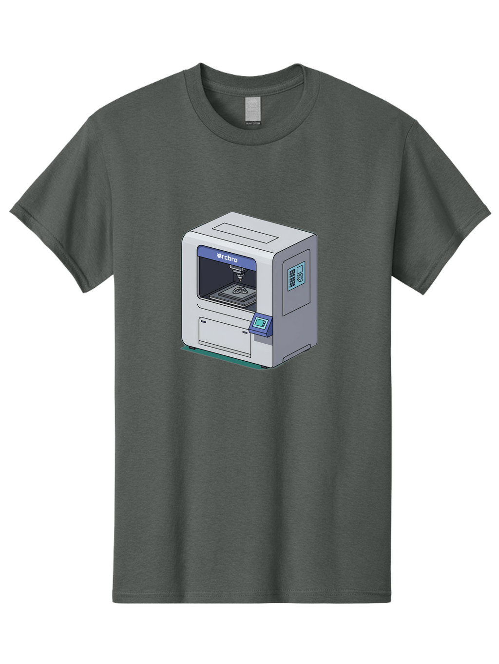 Rcbro-3D-Printer Men'S Graphic Tee, 100% Cotton, Comfortable Casual Summer Wear, Machine Washable, 3D Printing Technology, Rcbro 3D Printer, Digital Fabrication, Additive Manufacturing, Precision Engineering, Innovative Design, Bab323
