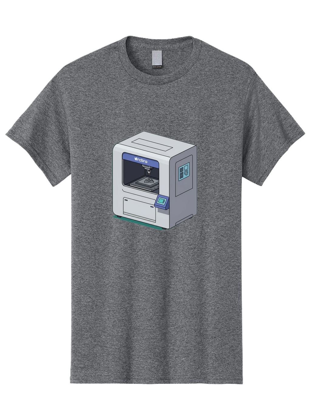 Rcbro-3D-Printer Men'S Graphic Tee, 100% Cotton, Comfortable Casual Summer Wear, Machine Washable, 3D Printing Technology, Rcbro 3D Printer, Digital Fabrication, Additive Manufacturing, Precision Engineering, Innovative Design, Bab323