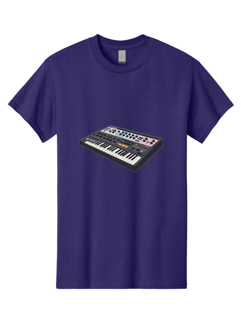 Roland-Jupiter-8 Men'S Graphic Tee, 100% Cotton, Comfortable Casual Summer Wear, Machine Washable, Music Synthesizer, Electronic Keyboard, Midi Controller, Sound Editing, Music Production, Audio Equipment, Musical Instrument, Korg Synthesizer, Bab362