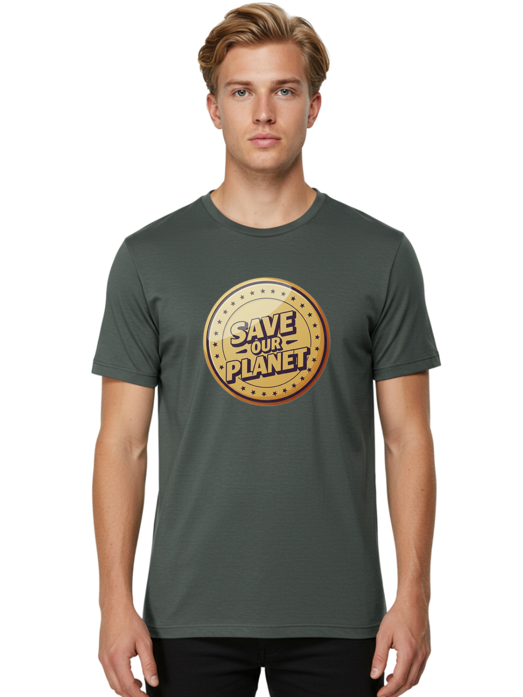 Save-Our-Planet-5 Men'S Graphic Tee, 100% Cotton, Comfortable Casual Summer Wear, Machine Washable, Save Our Planet, Environmental Conservation, Eco-Friendly Initiatives, Sustainability Efforts, Earth Protection, Green Movement, Eco Activism, Bab381