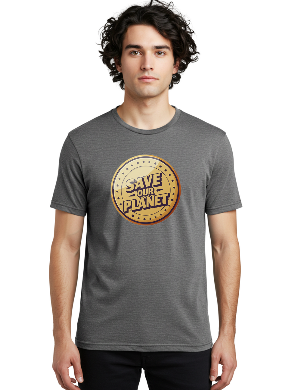 Save-Our-Planet-5 Men'S Graphic Tee, 100% Cotton, Comfortable Casual Summer Wear, Machine Washable, Save Our Planet, Environmental Conservation, Eco-Friendly Initiatives, Sustainability Efforts, Earth Protection, Green Movement, Eco Activism, Bab381