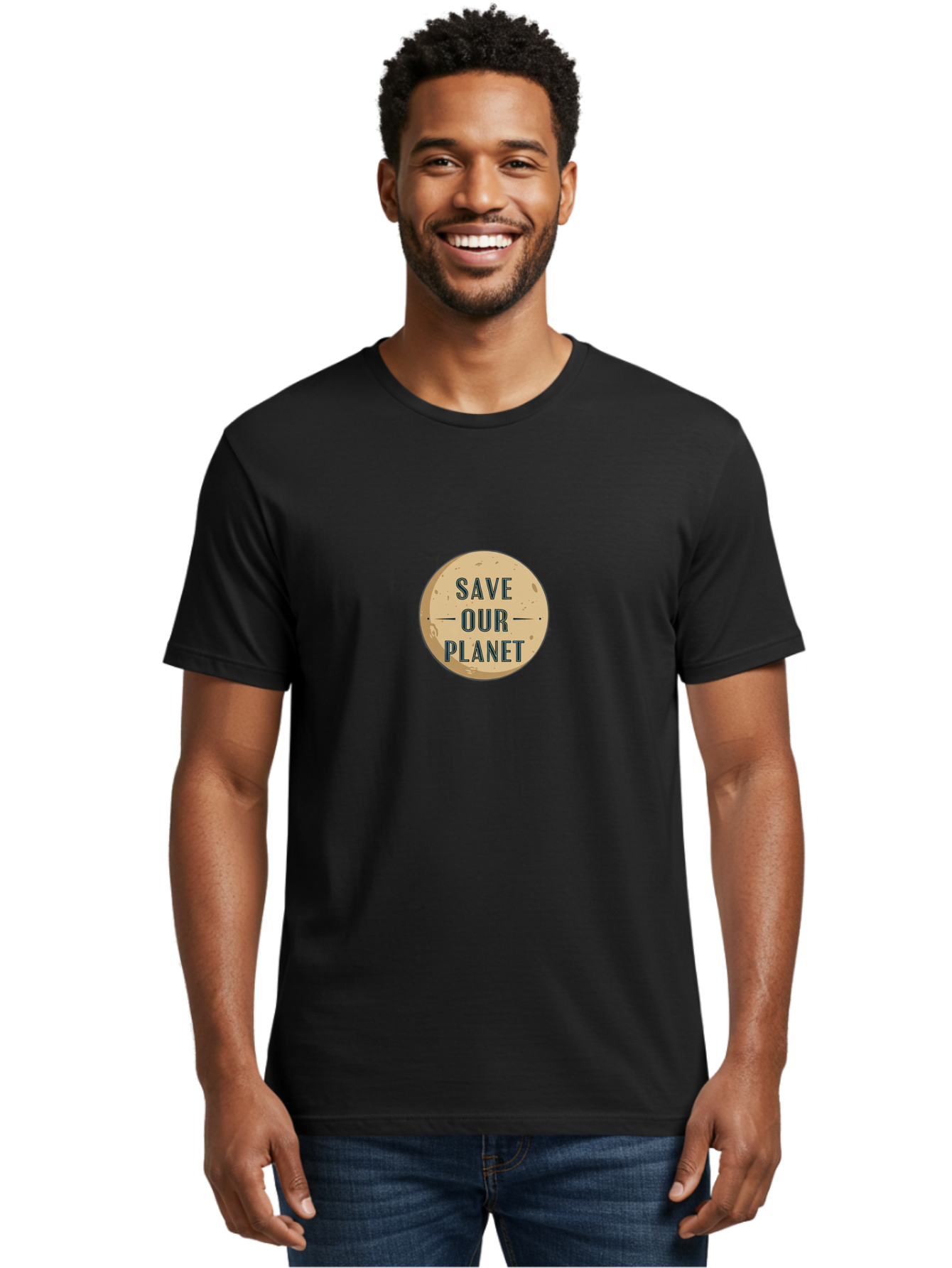 Save-Our-Planet-6 Men'S Graphic Tee, 100% Cotton, Comfortable Casual Summer Wear, Machine Washable, Save Our Planet, Earth Conservation, Environmental Protection, Eco Friendly Message, Global Sustainability, Planet Care Bab382