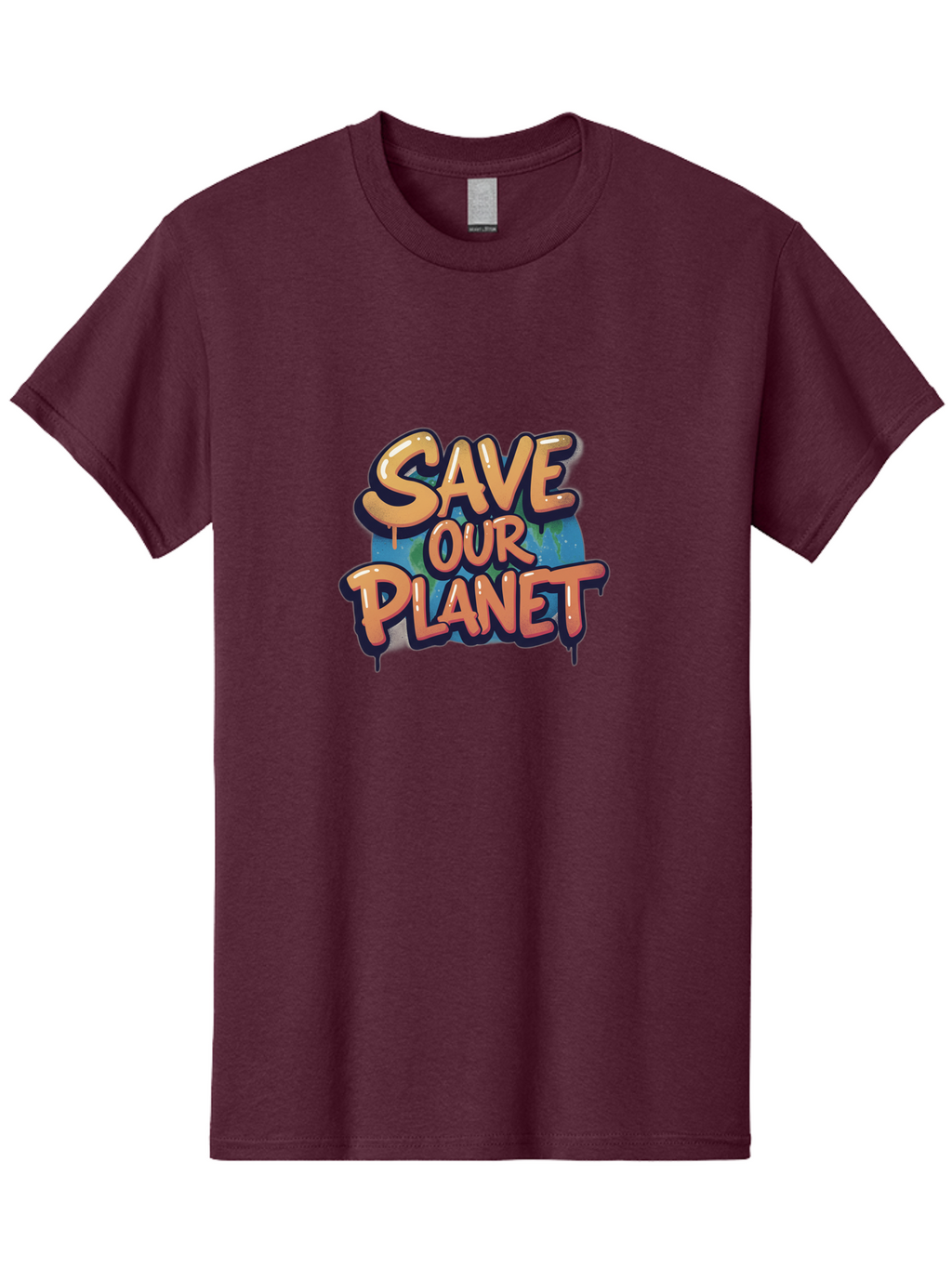 Save-Our-Planet-7 Men'S Graphic Tee, 100% Cotton, Comfortable Casual Summer Wear, Machine Washable, Save The Planet, Eco Friendly, Environmental Awareness, Sustainability, Climate Change, Earth Protection, Green Movement, Conservation Efforts, Bab383