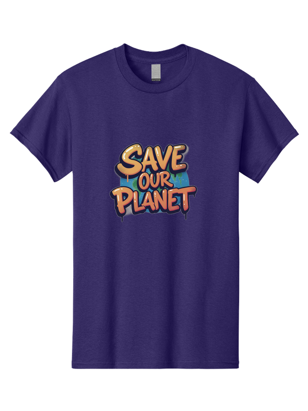 Save-Our-Planet-7 Men'S Graphic Tee, 100% Cotton, Comfortable Casual Summer Wear, Machine Washable, Save The Planet, Eco Friendly, Environmental Awareness, Sustainability, Climate Change, Earth Protection, Green Movement, Conservation Efforts, Bab383