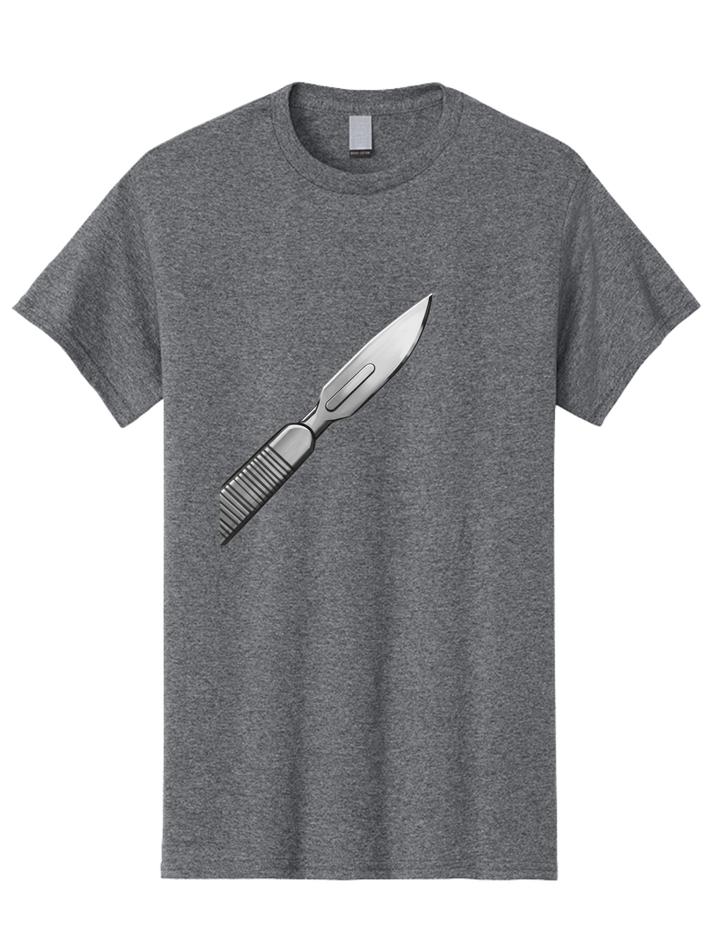 Scalpel Men'S Graphic Tee, 100% Cotton, Comfortable Casual Summer Wear, Machine Washable, Surgical Scalpel, Medical Tool, Sharp Blade, Stainless Steel, Precision Instrument, Surgical Equipment, Medical Illustration Bab386