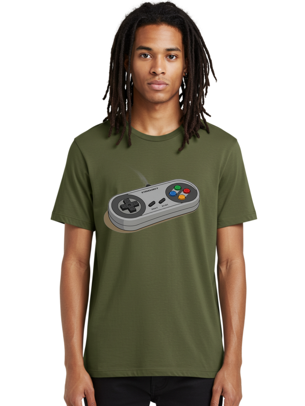 Sega-Stormd6Y-Gamepad Men'S Graphic Tee, 100% Cotton, Comfortable Casual Summer Wear, Machine Washable, Classic Gamepad, Sega Game Controller, Retro Gaming, Gamepad Design, 90S Gaming Nostalgia, Vintage Gaming, Gaming Peripherals, Bab389