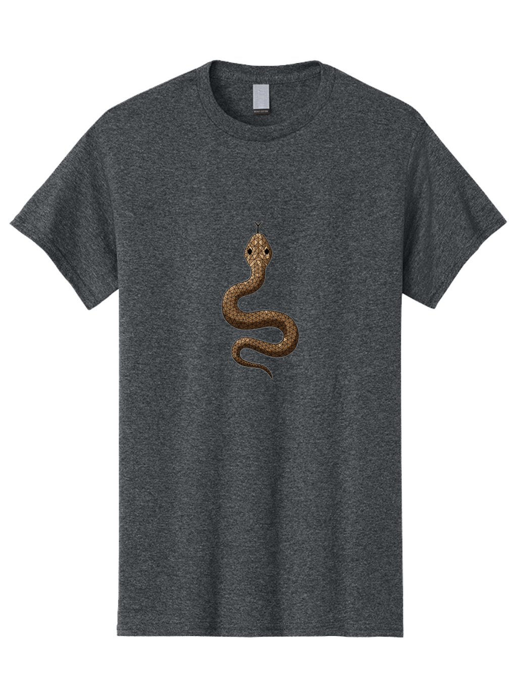 Snake Men'S Graphic Tee, 100% Cotton, Comfortable Casual Summer Wear, Machine Washable, Snake Illustration, Reptile Art, Snake Design, Geometric Patterns, Wildlife Graphics, Symbolic Imagery, Snake Motif, Tribal Art Bab428