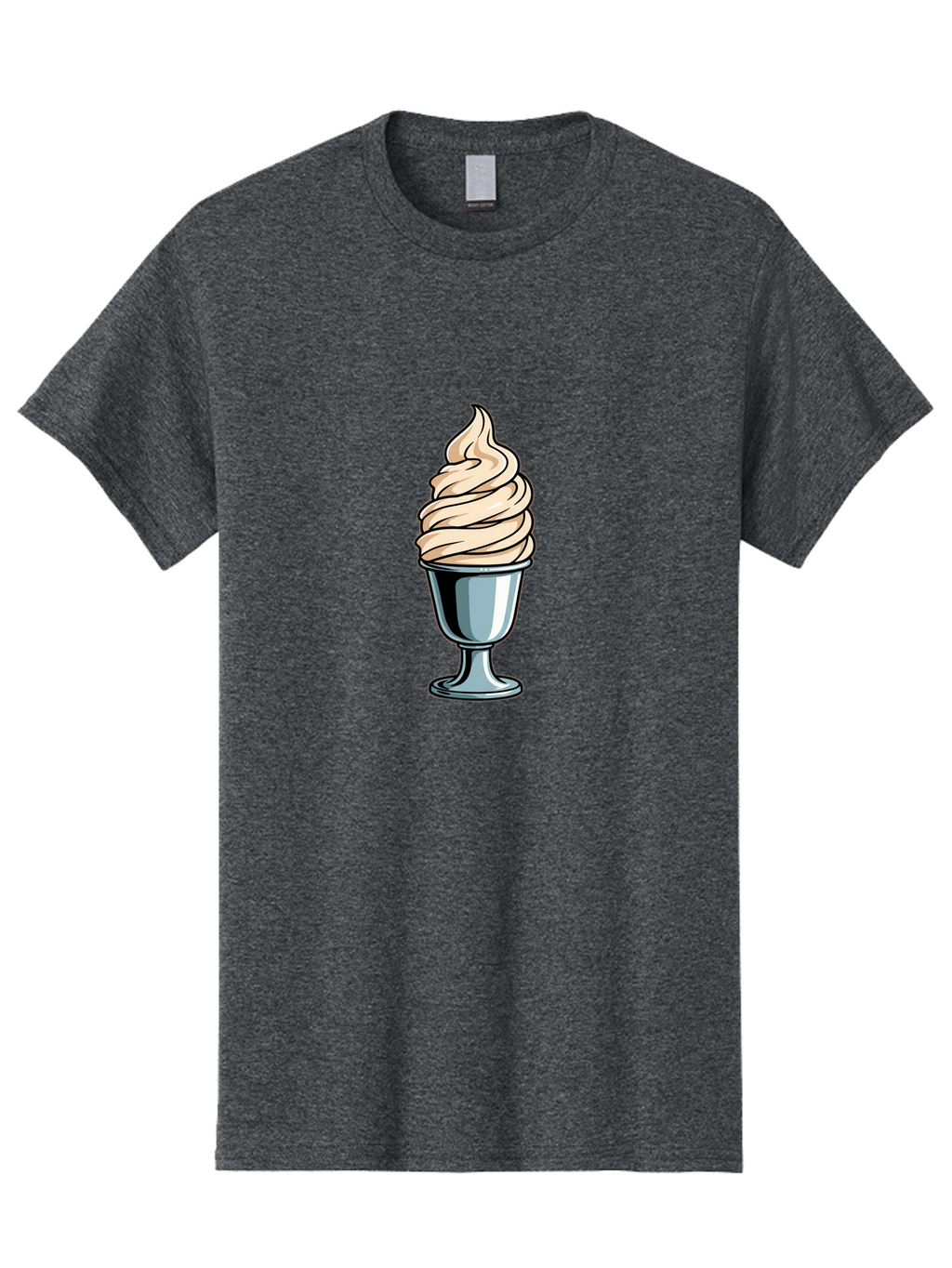 Soft-Serve Men'S Graphic Tee, 100% Cotton, Comfortable Casual Summer Wear, Machine Washable, Soft Serve Ice Cream, Frozen Dessert, Creamy Texture, Ice Cream Treat, Sweet Indulgence, Cold Comfort, Summer Delight, Dessert Lover, Tasty Pleasure Bab437