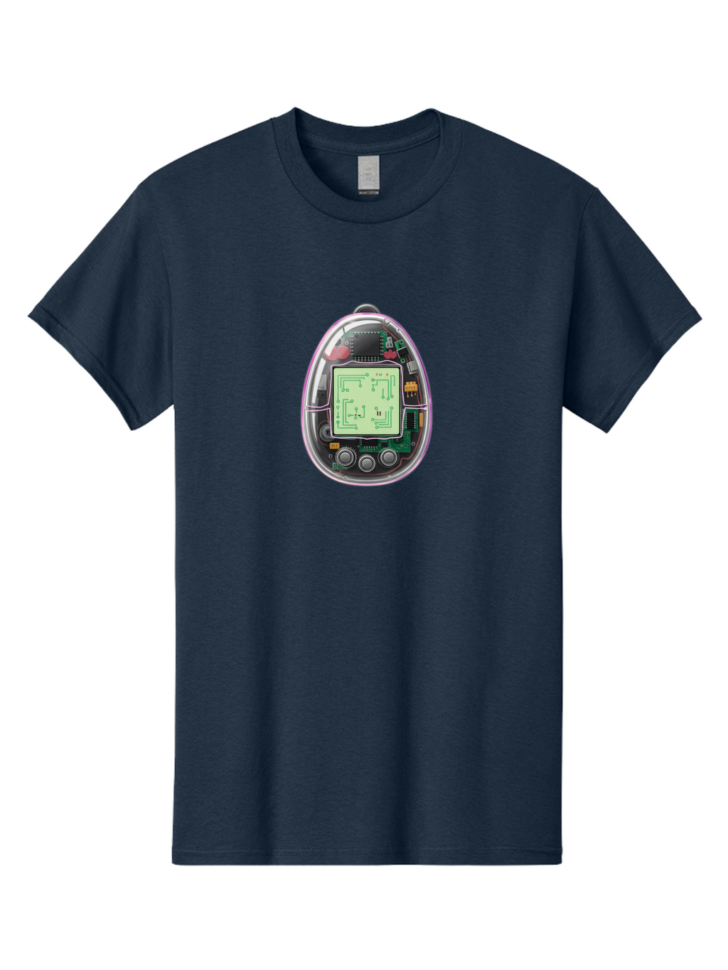 Tamagotchi-9 Men'S Graphic Tee, 100% Cotton, Comfortable Casual Summer Wear, Machine Washable, Retro Digital Pet, Tamagotchi Toy, Nostalgic Gadget, Handheld Game, Digital Creature, Circuitry, Buttons, Electronic Device, Retro Gaming, Bab503