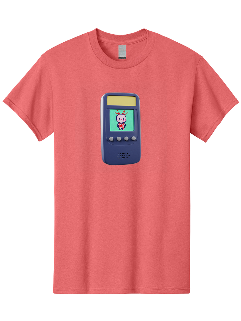 Tamagotchi Men'S Graphic Tee, 100% Cotton, Comfortable Casual Summer Wear, Machine Washable, Retro Digital Pet, Pixel Art, Vintage Toy, Nostalgic Technology, Handheld Game, Digital Creature, 90S Nostalgia Bab505