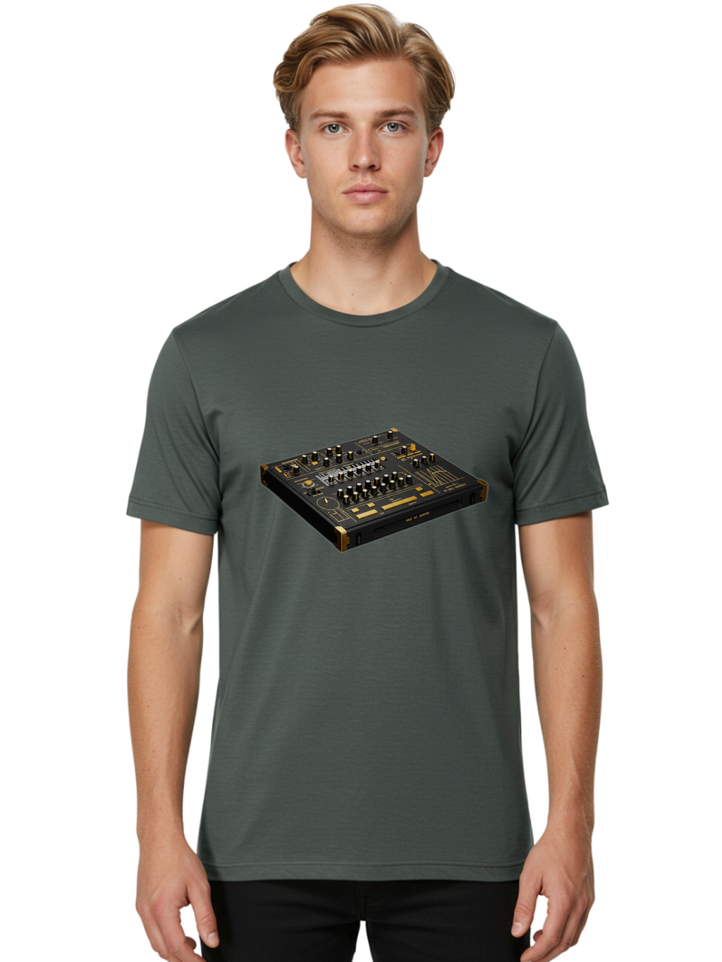 Traktor-Kontrol-S2 Men'S Graphic Tee, 100% Cotton, Comfortable Casual Summer Wear, Machine Washable, Dj Equipment, Sound Mixer, Music Production, Audio Interface, Professional Djing, Electronic Dance Music, Sound Control, Beat Mixing, Bab543