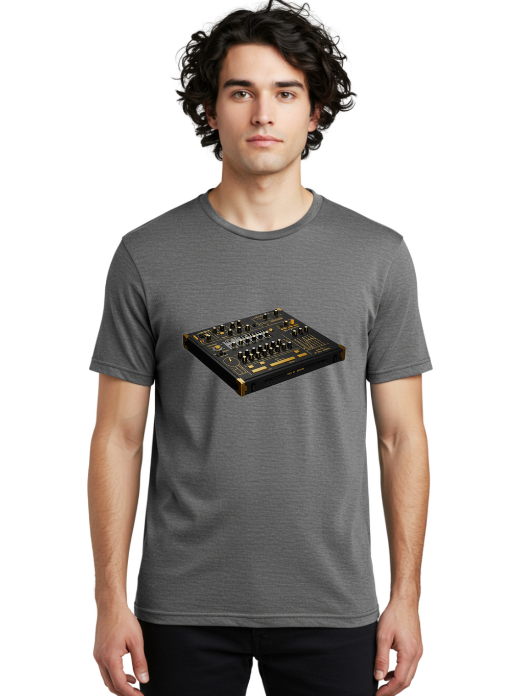 Traktor-Kontrol-S2 Men'S Graphic Tee, 100% Cotton, Comfortable Casual Summer Wear, Machine Washable, Dj Equipment, Sound Mixer, Music Production, Audio Interface, Professional Djing, Electronic Dance Music, Sound Control, Beat Mixing, Bab543