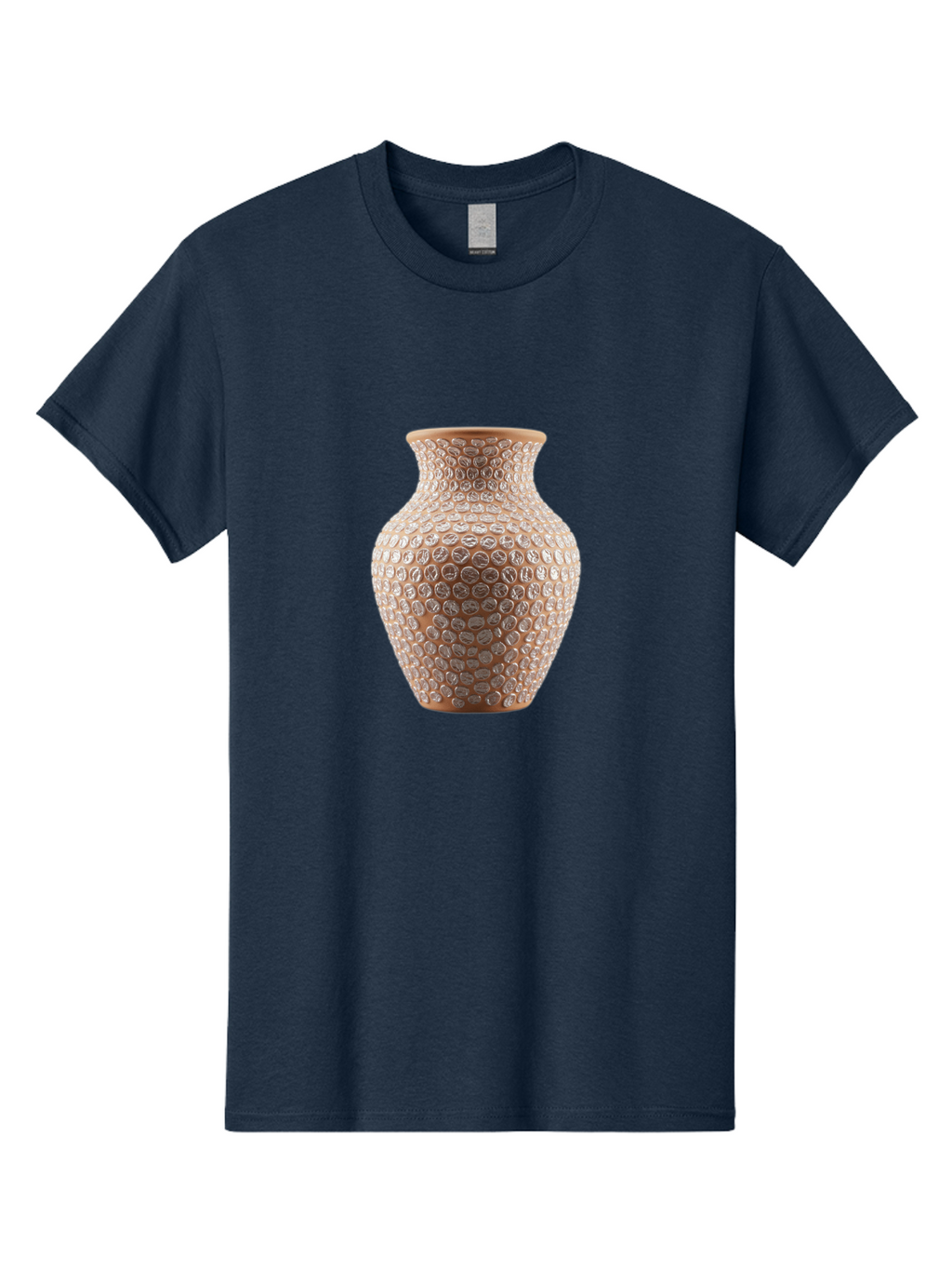 White-Vase Men'S Graphic Tee, 100% Cotton, Comfortable Casual Summer Wear, Machine Washable, Textured Vase, Decorative Vase, Ornate Design, Glass Vase, Home Decor, Elegant Design, Intricate Pattern, Luxurious Vase, Stylish Decor Bab585