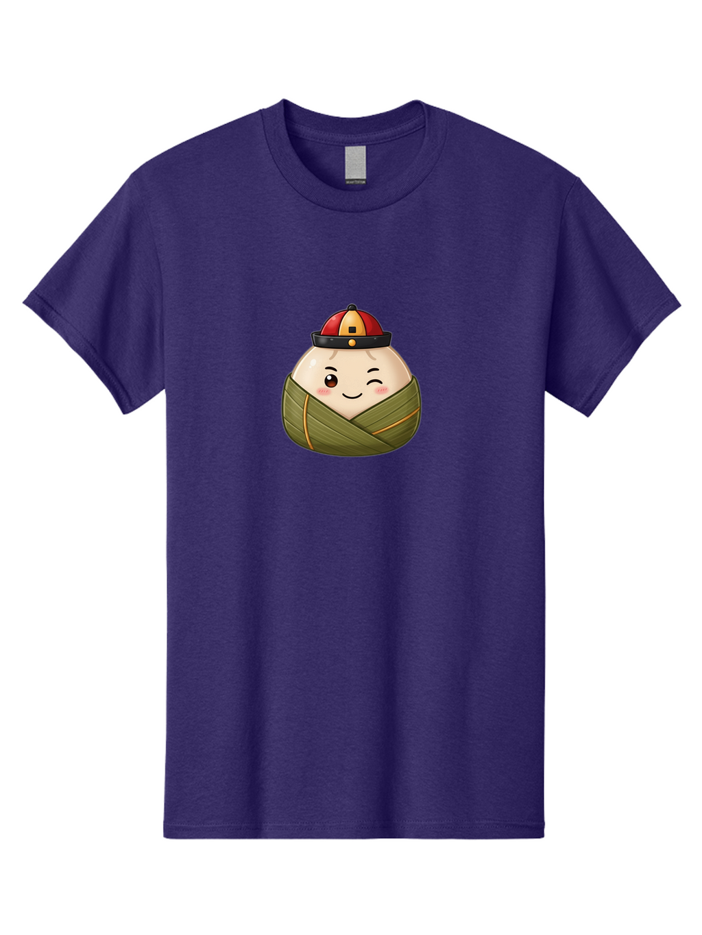 Zongzi-1 Men'S Graphic Tee, 100% Cotton, Comfortable Casual Summer Wear, Machine Washable, Zongzi Dumpling, Chinese Rice Dumpling, Dragon Boat Festival, Traditional Food, Cartoon Dumpling, Wrapped Dumpling, Smiling Dumpling, Bab602