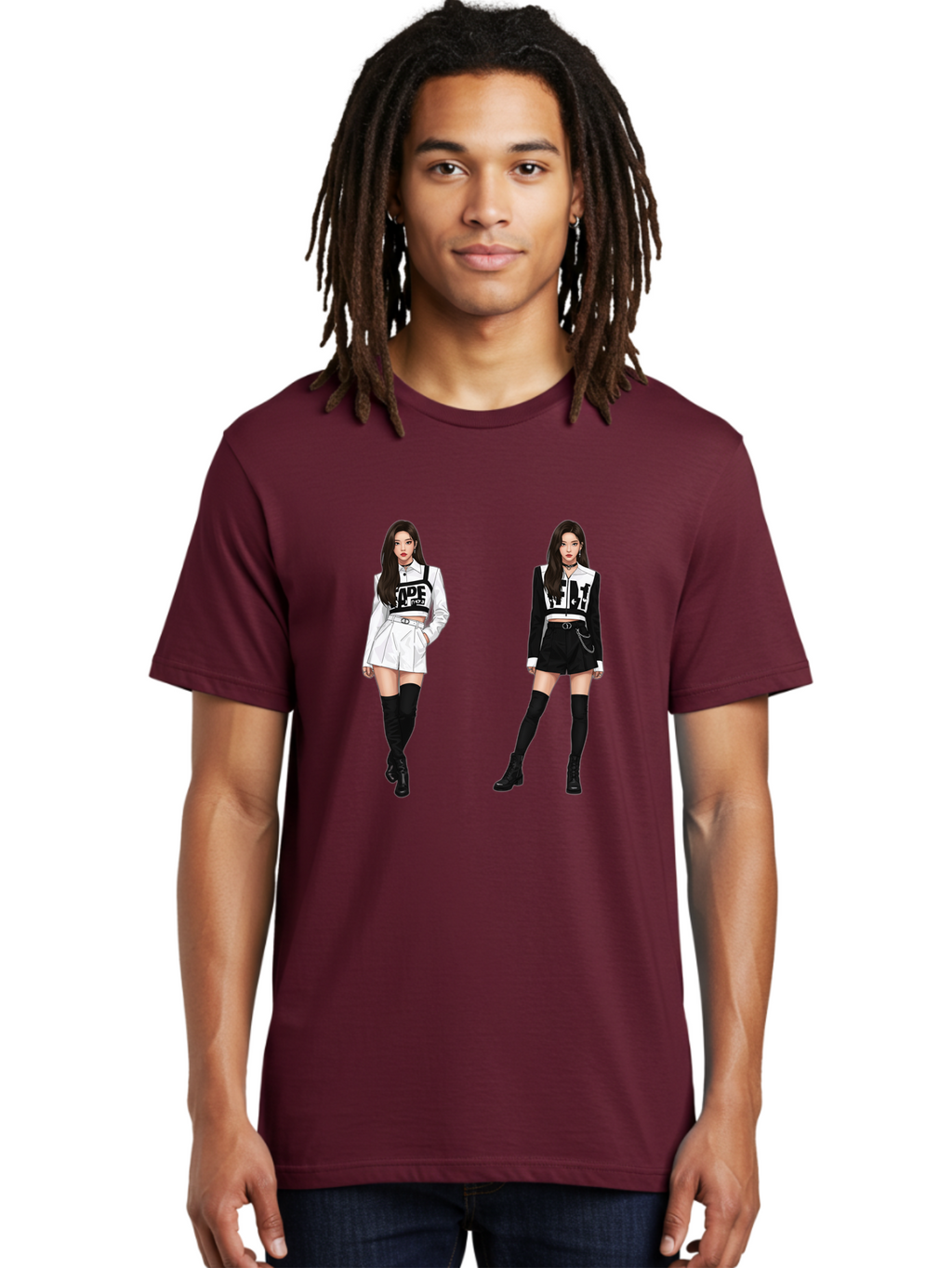 Aape-By-Baperama Men'S Graphic Tee, 100% Cotton, Comfortable Casual Summer Wear, Machine Washable, Fashion Illustration, Aape Clothing, Streetwear Style, Edgy Look, Bold Graphics, Monochrome Aesthetic, High-Contrast Visuals, Long Boots Bab616