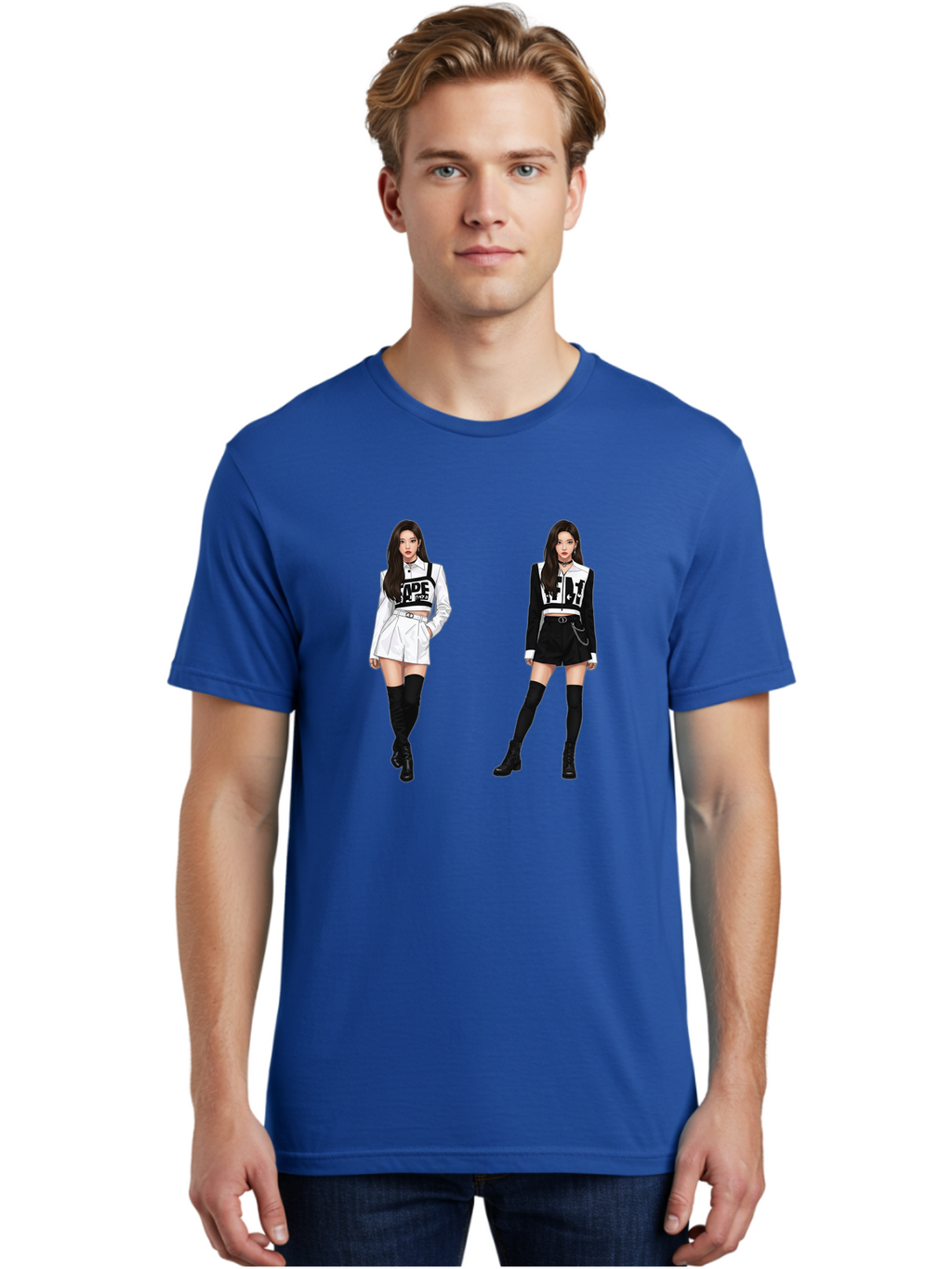 Aape-By-Baperama Men'S Graphic Tee, 100% Cotton, Comfortable Casual Summer Wear, Machine Washable, Fashion Illustration, Aape Clothing, Streetwear Style, Edgy Look, Bold Graphics, Monochrome Aesthetic, High-Contrast Visuals, Long Boots Bab616