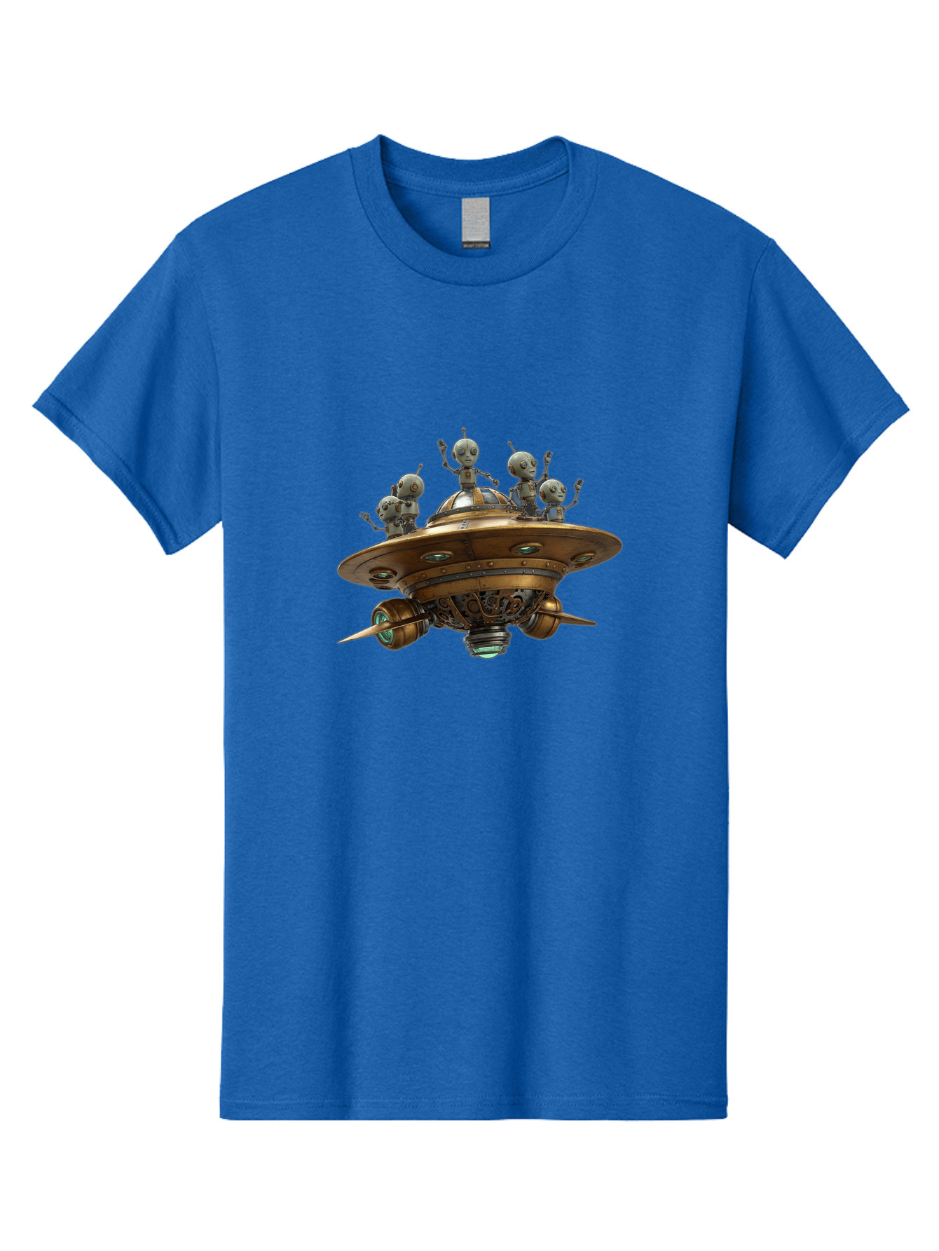 Alien-Ufo Men'S Graphic Tee, 100% Cotton, Comfortable Casual Summer Wear, Machine Washable, Flying Saucer, Extraterrestrial Life, Alien Spacecraft, Sci-Fi, Futuristic Technology, Silver Spaceship, Ufo Sighting, Alien Invasion, Robot Aliens Bab635