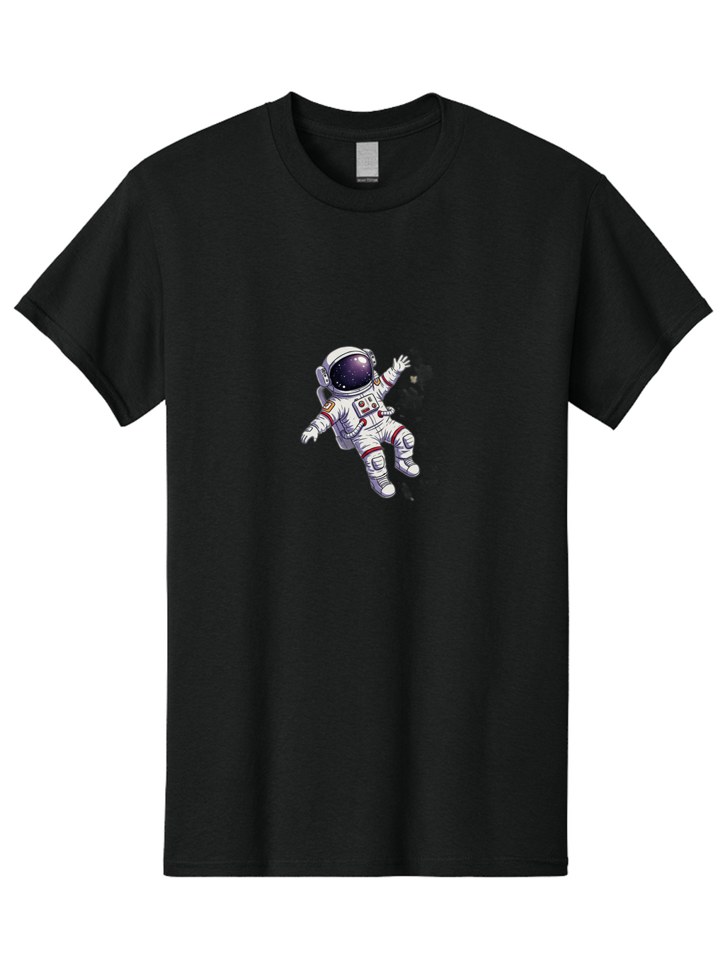 Astronaut-Floating Men'S Graphic Tee, 100% Cotton, Comfortable Casual Summer Wear, Machine Washable, Astronaut In Space, Floating Astronaut, White Spacesuit, Red Accents, Helmet With Stars, Space Exploration, Zero Gravity, Futuristic Design Bab651