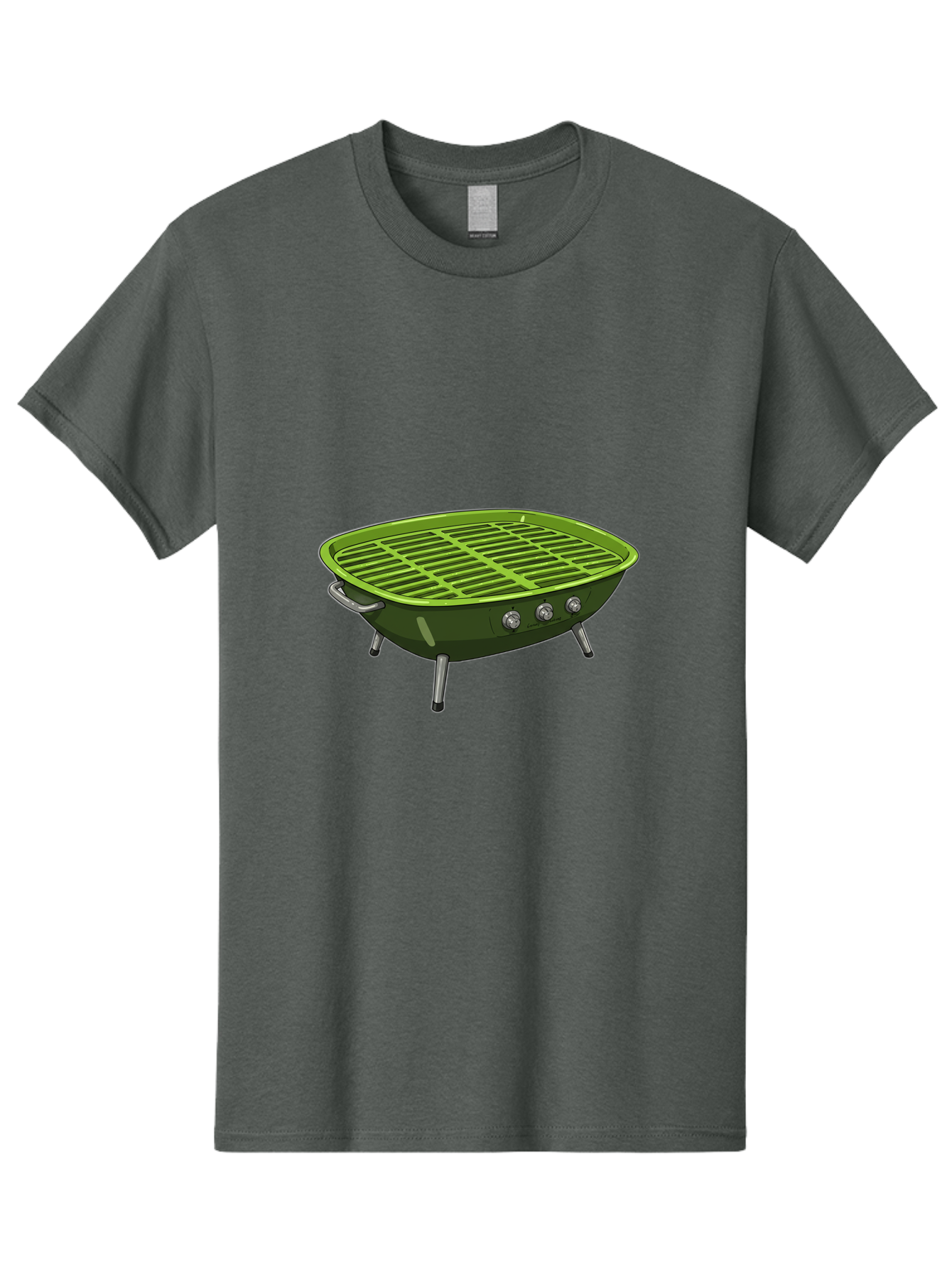 Barbecue-Grill-6 Men'S Graphic Tee, 100% Cotton, Comfortable Casual Summer Wear, Machine Washable, Portable Grill, Barbecue Cooking, Outdoor Cooking, Gas Grill, Silver Legs, Control Knobs, Grill Grate, Outdoor Entertaining Bab660