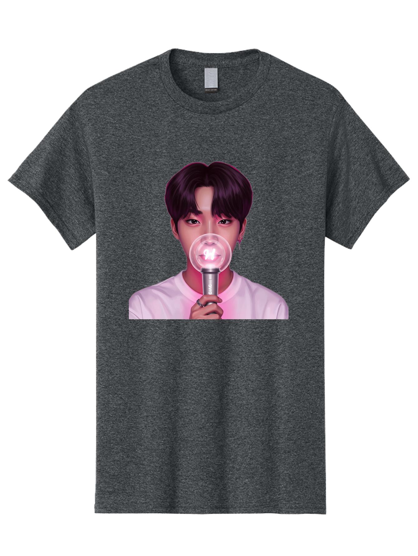 Bts-Army-Bomb Men'S Graphic Tee, 100% Cotton, Comfortable Casual Summer Wear, Machine Washable, K-Pop Fan, Bts Merchandise, Army Bomb Lightstick, Concert Accessory, Fandom Symbol, Bts Army, Fan Culture, K-Pop Merchandise, Bts Concert Bab694