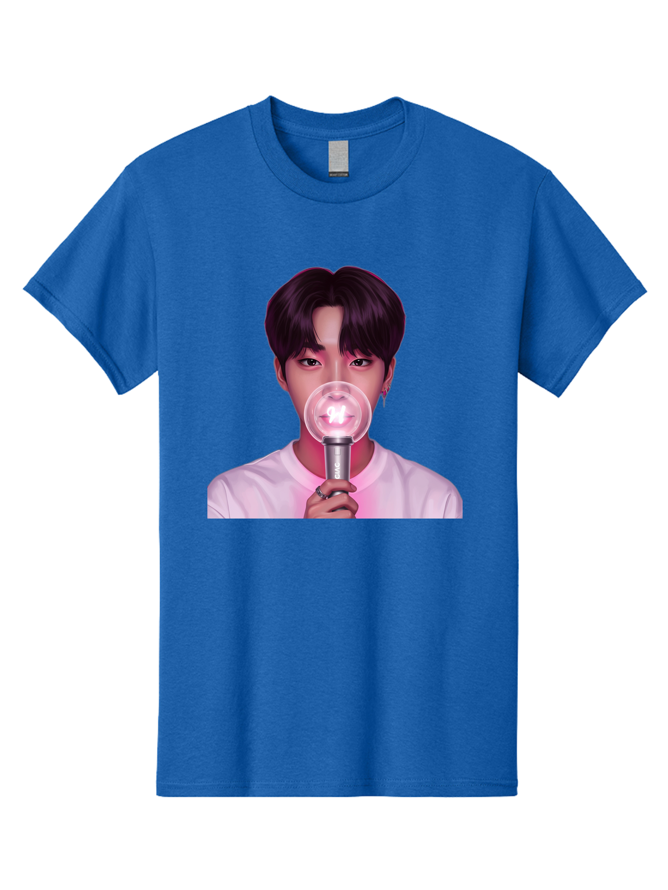 Bts-Army-Bomb Men'S Graphic Tee, 100% Cotton, Comfortable Casual Summer Wear, Machine Washable, K-Pop Fan, Bts Merchandise, Army Bomb Lightstick, Concert Accessory, Fandom Symbol, Bts Army, Fan Culture, K-Pop Merchandise, Bts Concert Bab694