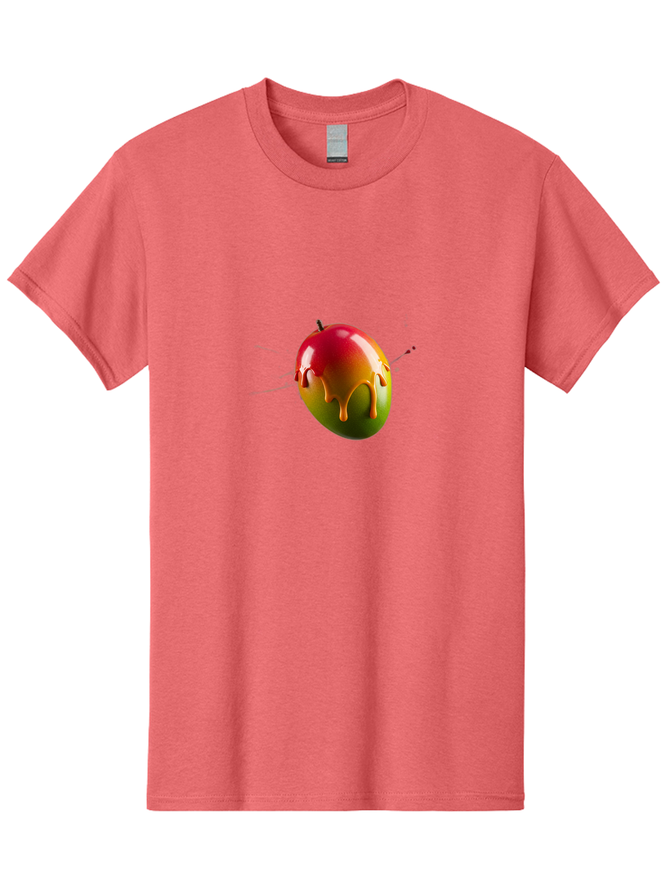 Caramel-Apple Men'S Graphic Tee, 100% Cotton, Comfortable Casual Summer Wear, Machine Washable, Ladybug, Red And Black Ladybug, 3D Illustration, Shiny Ladybug, Ladybug With Orange Liquid, Insect, Ladybug Illustration Bab715
