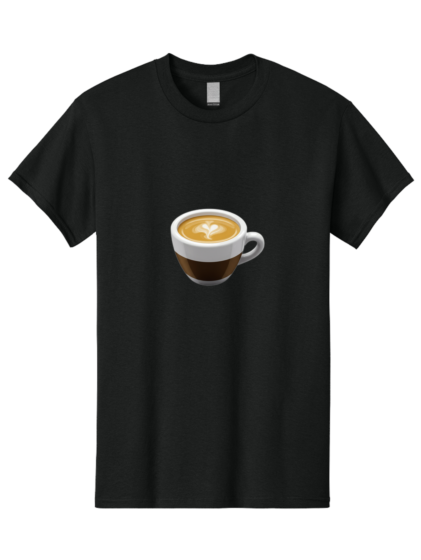 Coffee-2 Men'S Graphic Tee, 100% Cotton, Comfortable Casual Summer Wear, Machine Washable, Coffee Cup, Latte Art, Heart Design, Coffee Drink, Espresso Cup, Creamy Texture, Morning Coffee, Coffee Beverage Bab768
