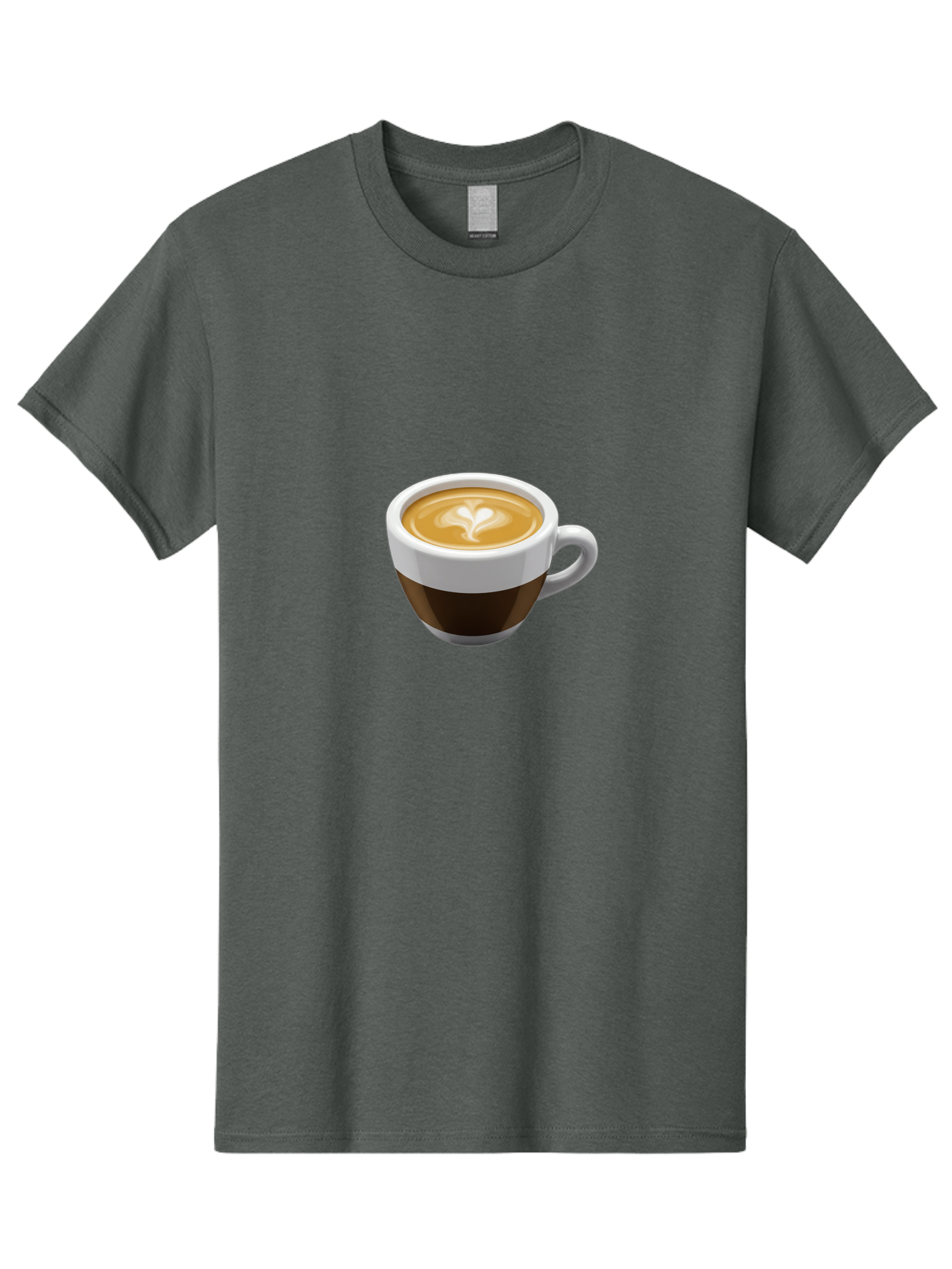 Coffee-2 Men'S Graphic Tee, 100% Cotton, Comfortable Casual Summer Wear, Machine Washable, Coffee Cup, Latte Art, Heart Design, Coffee Drink, Espresso Cup, Creamy Texture, Morning Coffee, Coffee Beverage Bab768