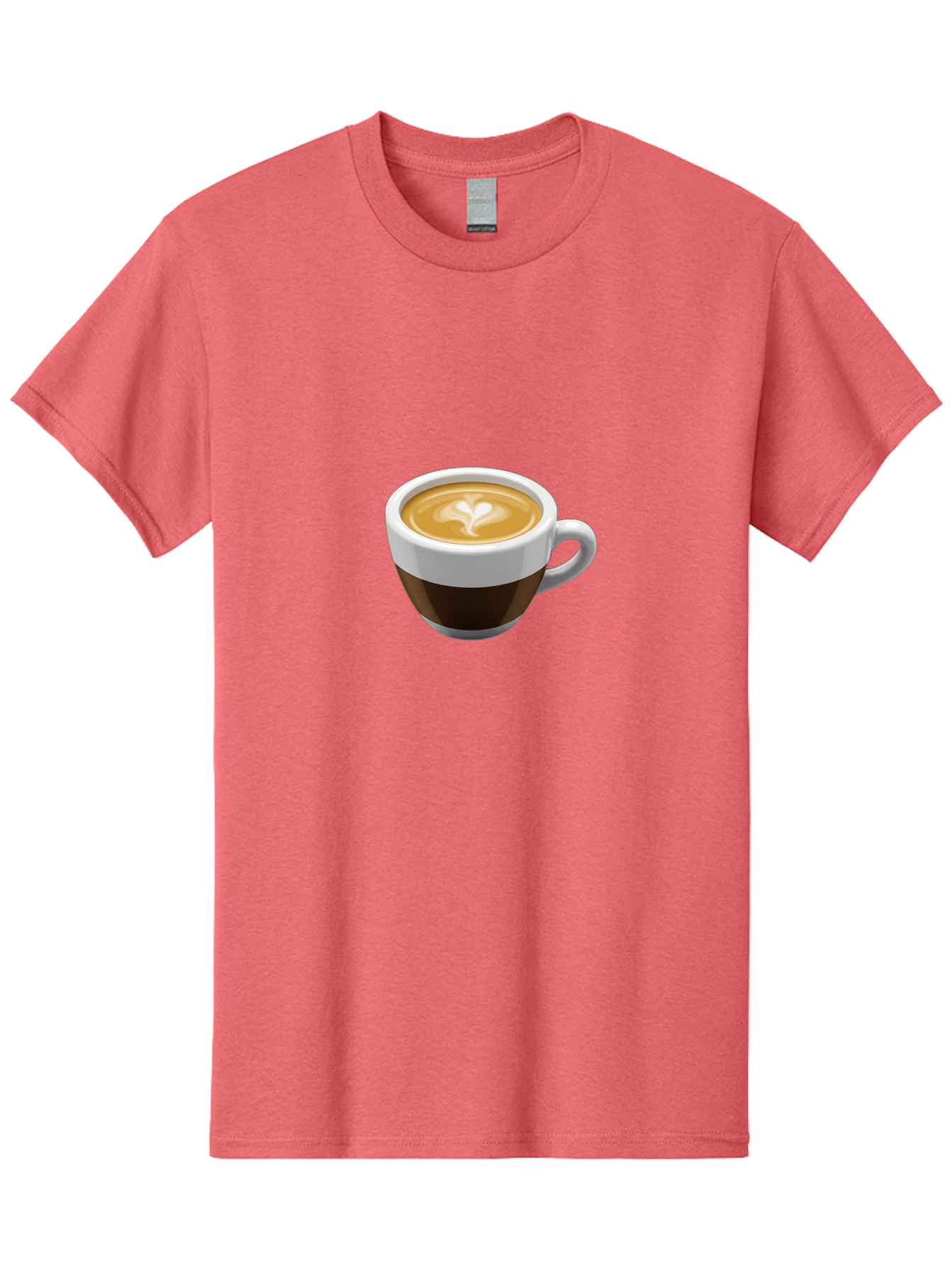 Coffee-2 Men'S Graphic Tee, 100% Cotton, Comfortable Casual Summer Wear, Machine Washable, Coffee Cup, Latte Art, Heart Design, Coffee Drink, Espresso Cup, Creamy Texture, Morning Coffee, Coffee Beverage Bab768