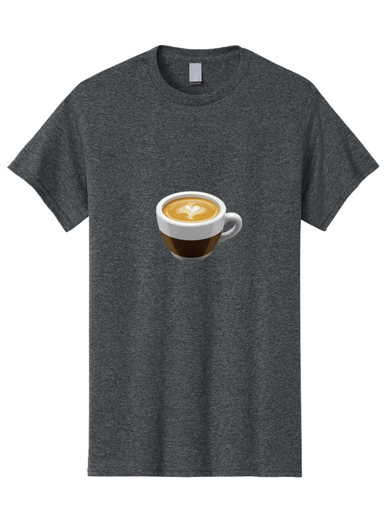 Coffee-2 Men'S Graphic Tee, 100% Cotton, Comfortable Casual Summer Wear, Machine Washable, Coffee Cup, Latte Art, Heart Design, Coffee Drink, Espresso Cup, Creamy Texture, Morning Coffee, Coffee Beverage Bab768