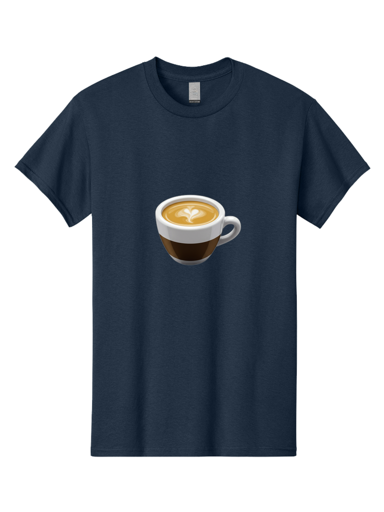 Coffee-2 Men'S Graphic Tee, 100% Cotton, Comfortable Casual Summer Wear, Machine Washable, Coffee Cup, Latte Art, Heart Design, Coffee Drink, Espresso Cup, Creamy Texture, Morning Coffee, Coffee Beverage Bab768