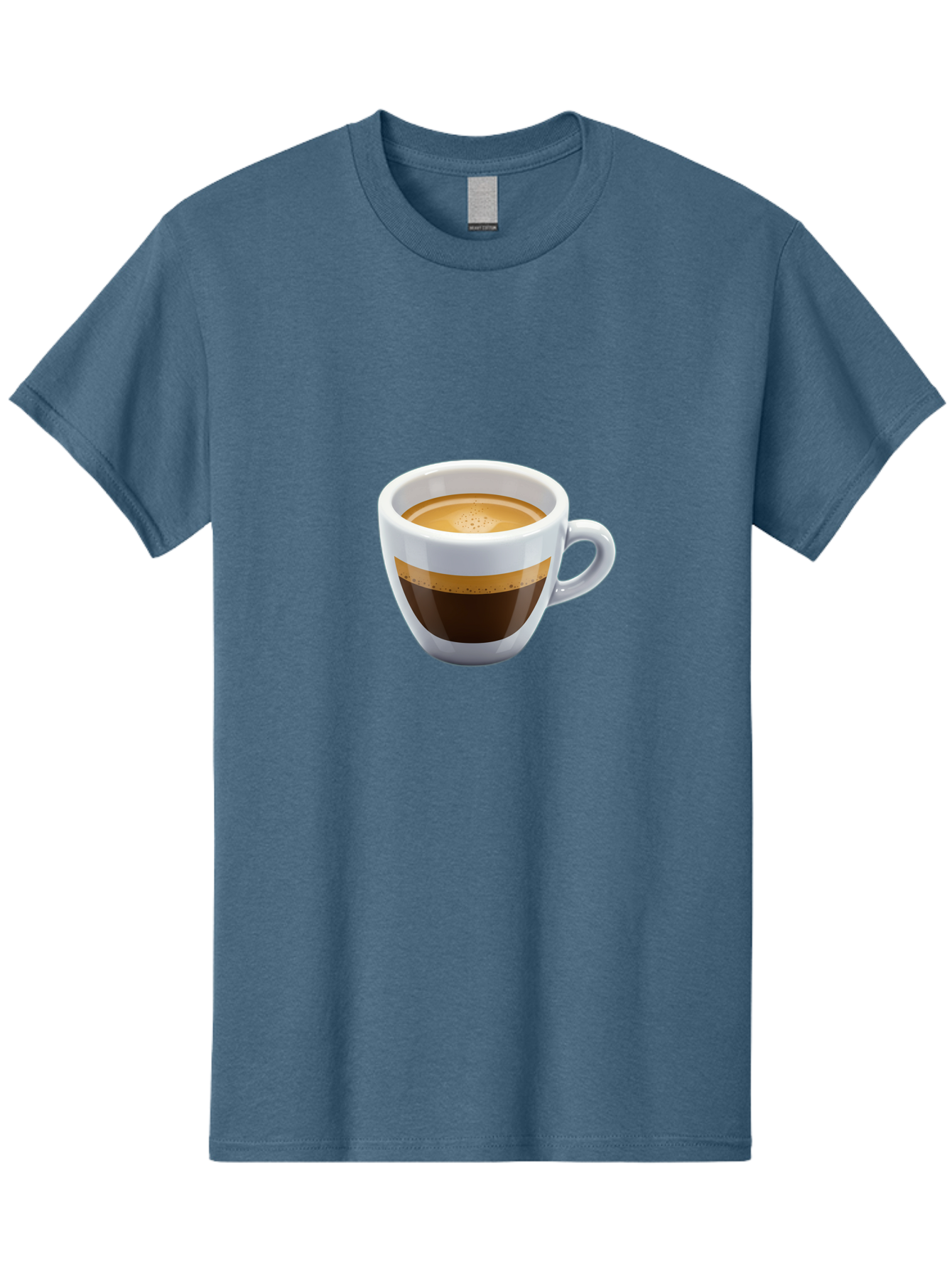Coffee-3 Men'S Graphic Tee, 100% Cotton, Comfortable Casual Summer Wear, Machine Washable, Espresso In White Cup, Coffee Drink, Rich Flavor, Small Cup, Morning Coffee, Coffee Art, Crema On Top, Dark Brown Espresso Bab769
