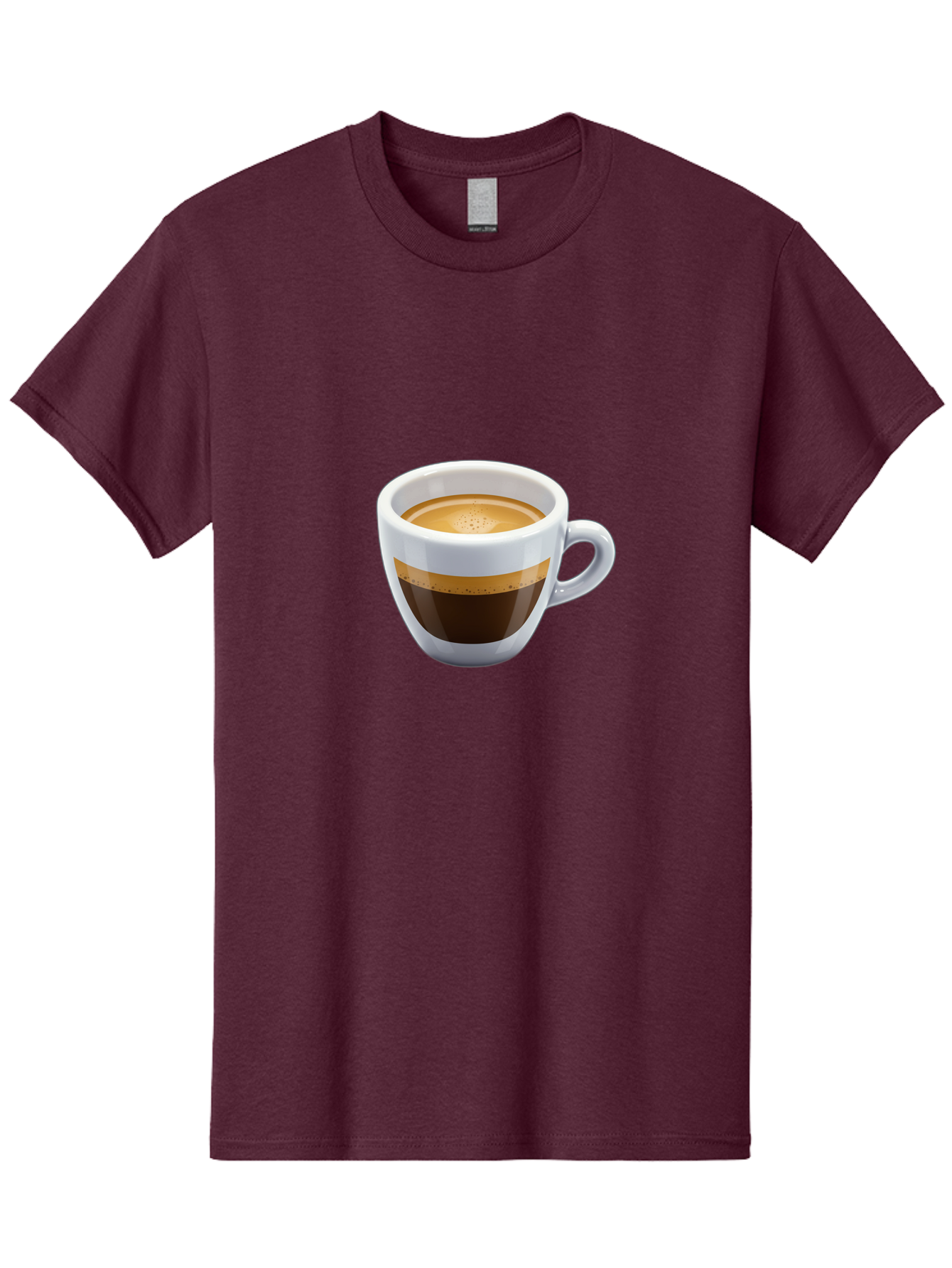 Coffee-3 Men'S Graphic Tee, 100% Cotton, Comfortable Casual Summer Wear, Machine Washable, Espresso In White Cup, Coffee Drink, Rich Flavor, Small Cup, Morning Coffee, Coffee Art, Crema On Top, Dark Brown Espresso Bab769