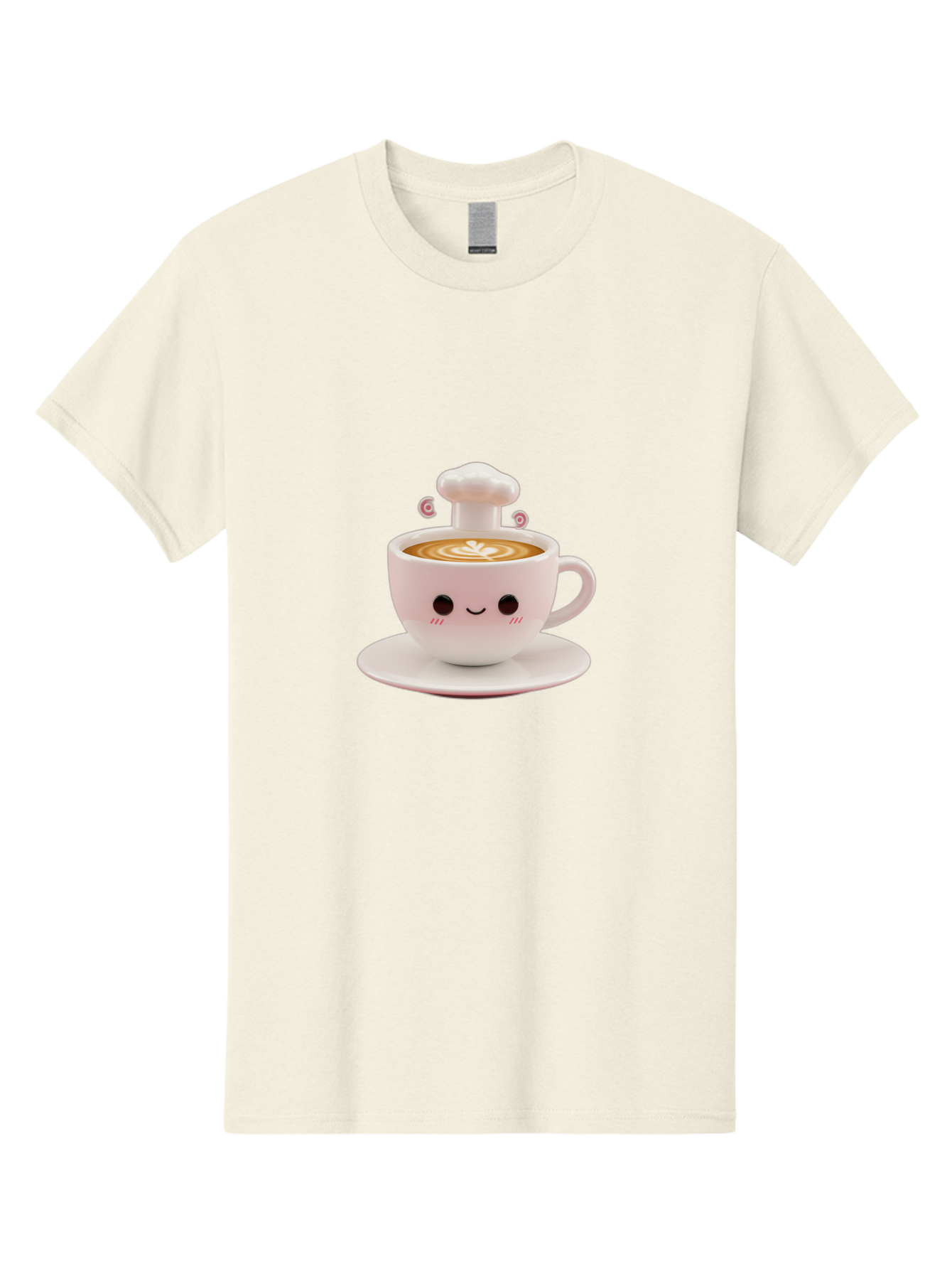 Coffee-Cup-4 Men'S Graphic Tee, 100% Cotton, Comfortable Casual Summer Wear, Machine Washable, Cute Coffee Cup, Cartoon Character, Coffee Latte Art, Smiley Face, Kawaii Culture, Coffee Break, Morning Pick-Me-Up, Adorable Design Bab789