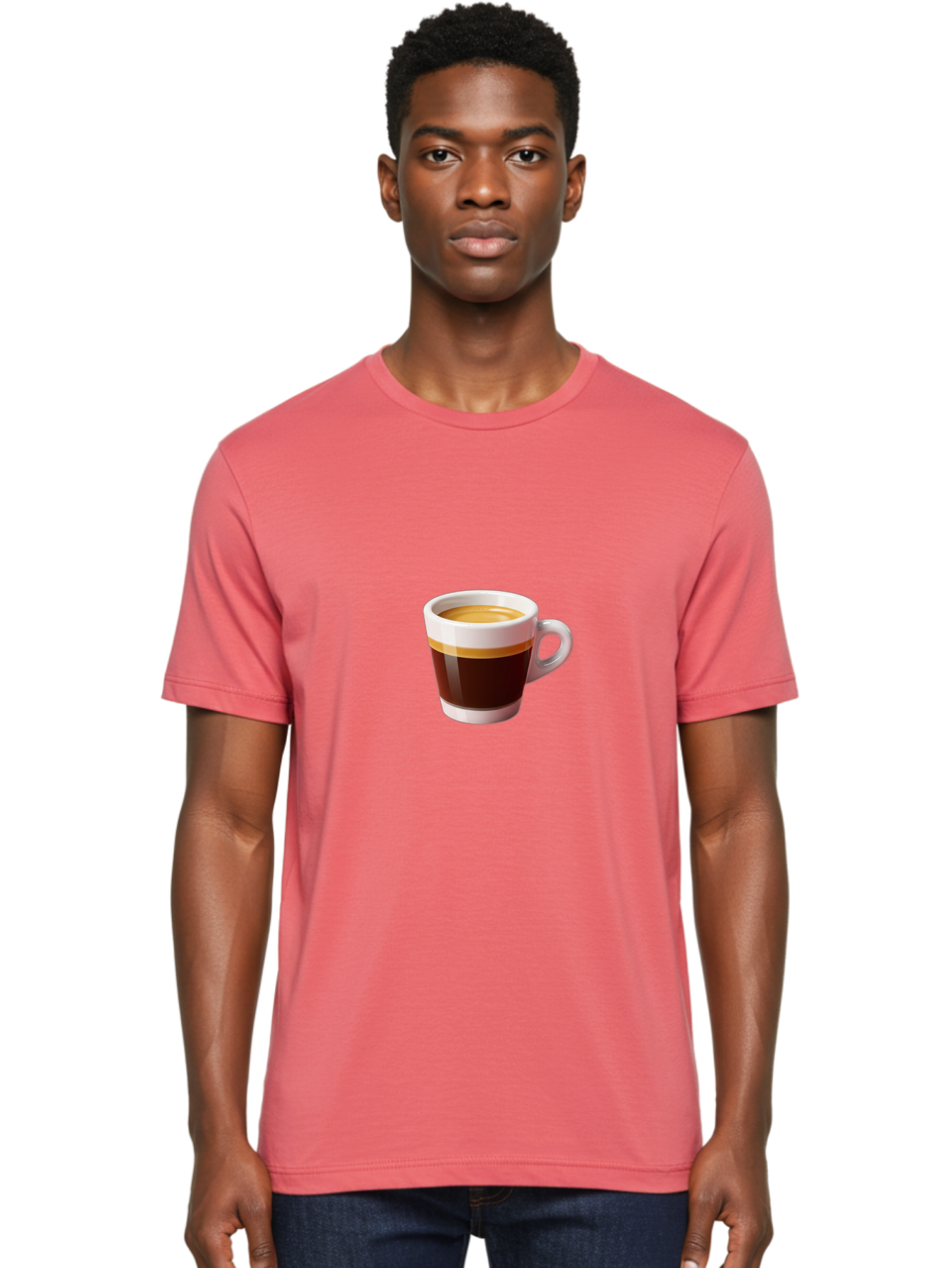 Coffee-Cup-6 Men'S Graphic Tee, 100% Cotton, Comfortable Casual Summer Wear, Machine Washable, Coffee Cup, Espresso, Dark Brown Coffee, Creamy Foam, Morning Coffee, Coffee Break, Daily Grind, Caffeine Fix Bab791
