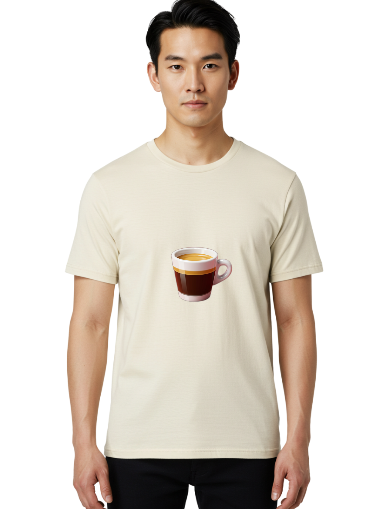Coffee-Cup-6 Men'S Graphic Tee, 100% Cotton, Comfortable Casual Summer Wear, Machine Washable, Coffee Cup, Espresso, Dark Brown Coffee, Creamy Foam, Morning Coffee, Coffee Break, Daily Grind, Caffeine Fix Bab791