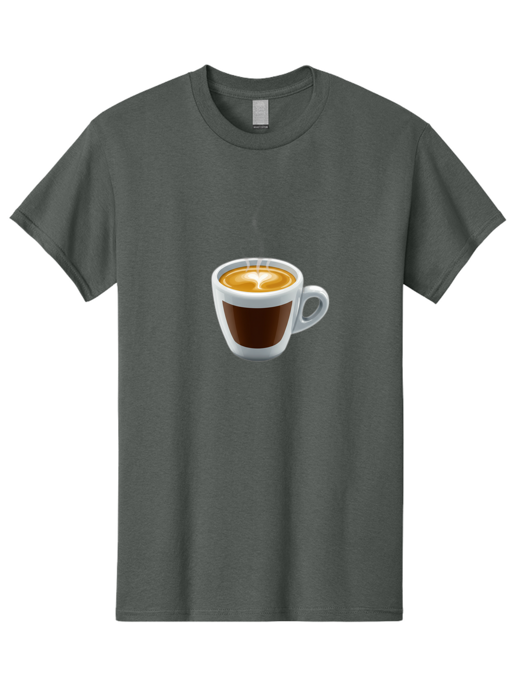 Cup-Of-Coffee-4 Men'S Graphic Tee, 100% Cotton, Comfortable Casual Summer Wear, Machine Washable, Coffee Cup, Espresso, Latte Art, Steaming Hot, Morning Coffee, Caffeine, Coffee Break Bab836